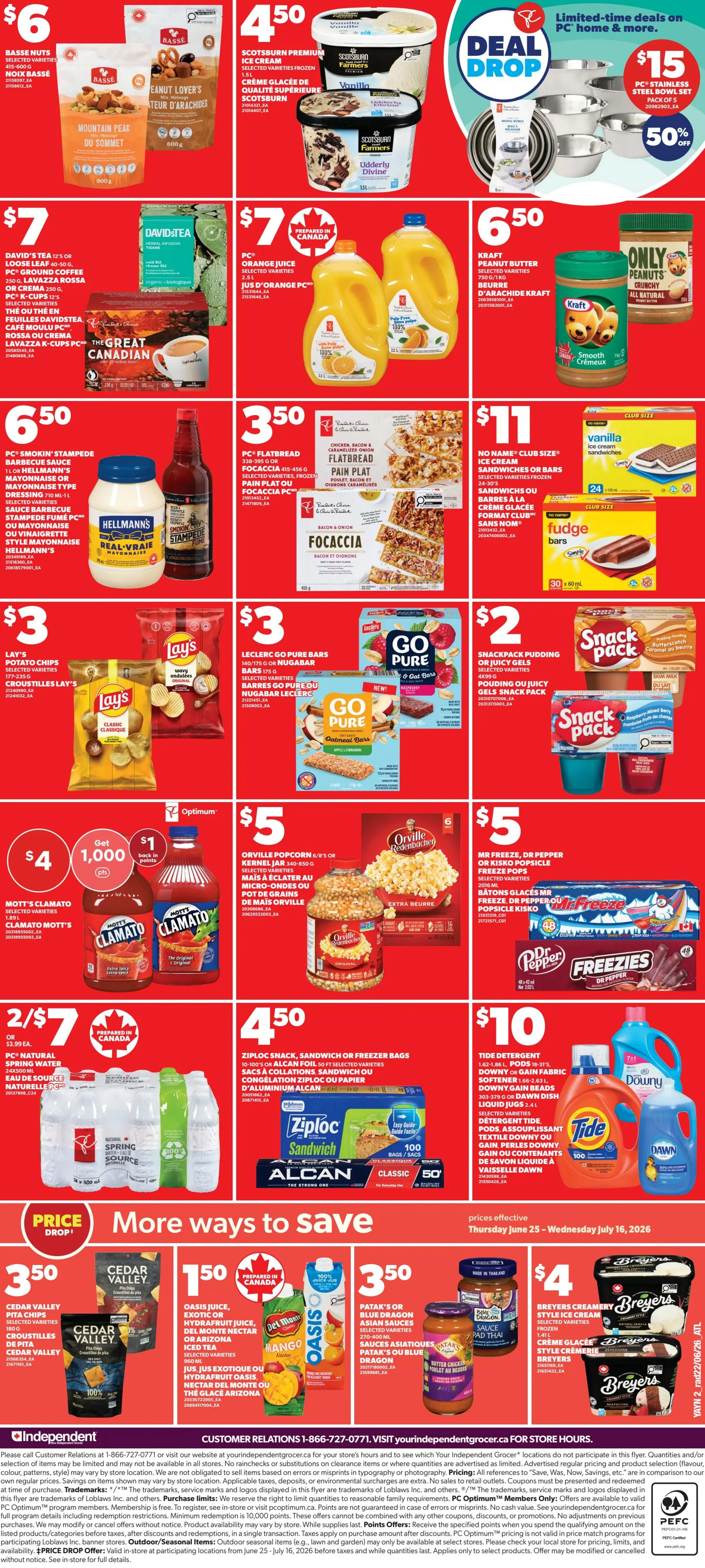 Independent Grocer (Atlantic) Flyer June 25 to July 1