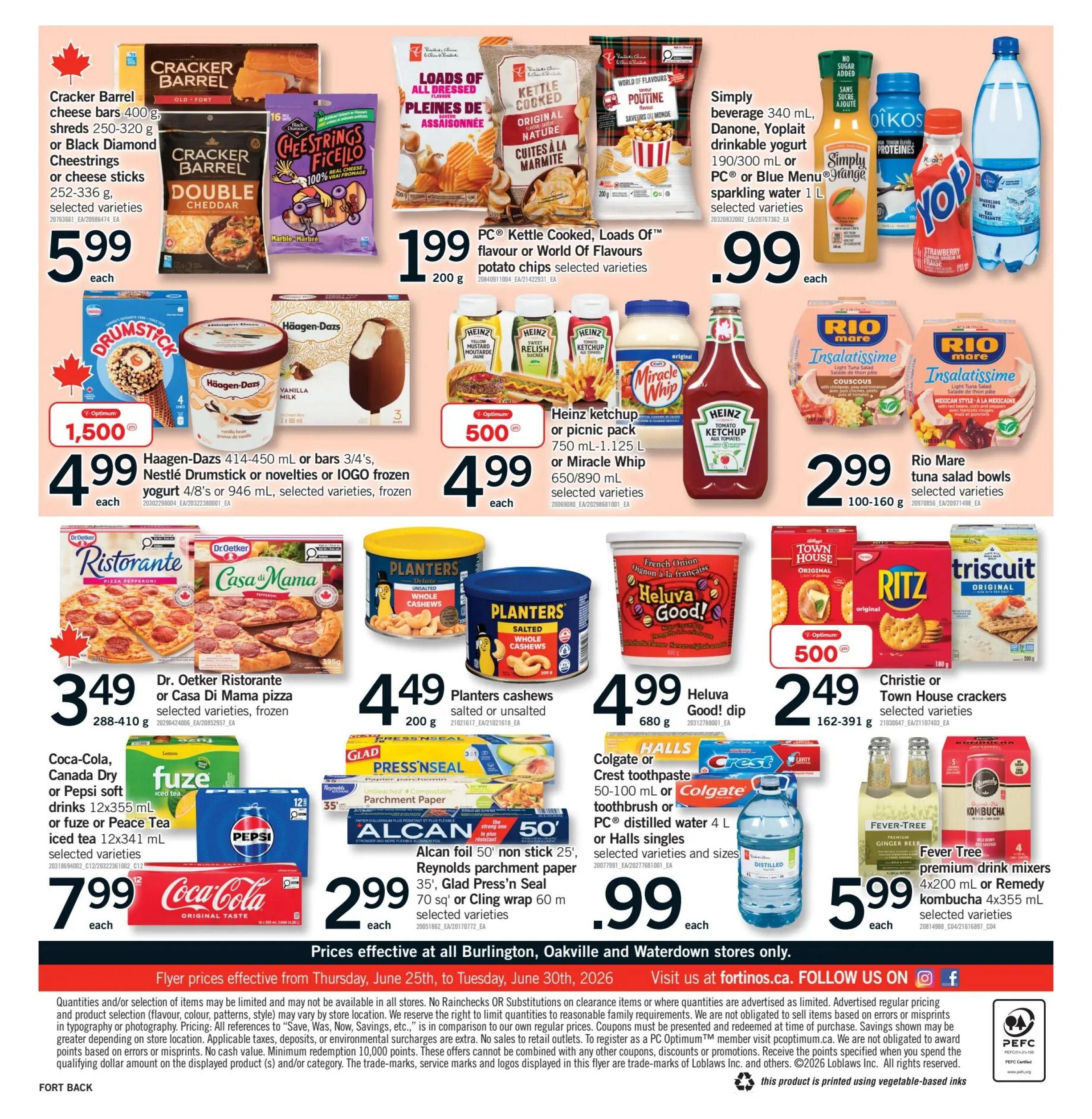 Fortinos Flyer June 25 to 30