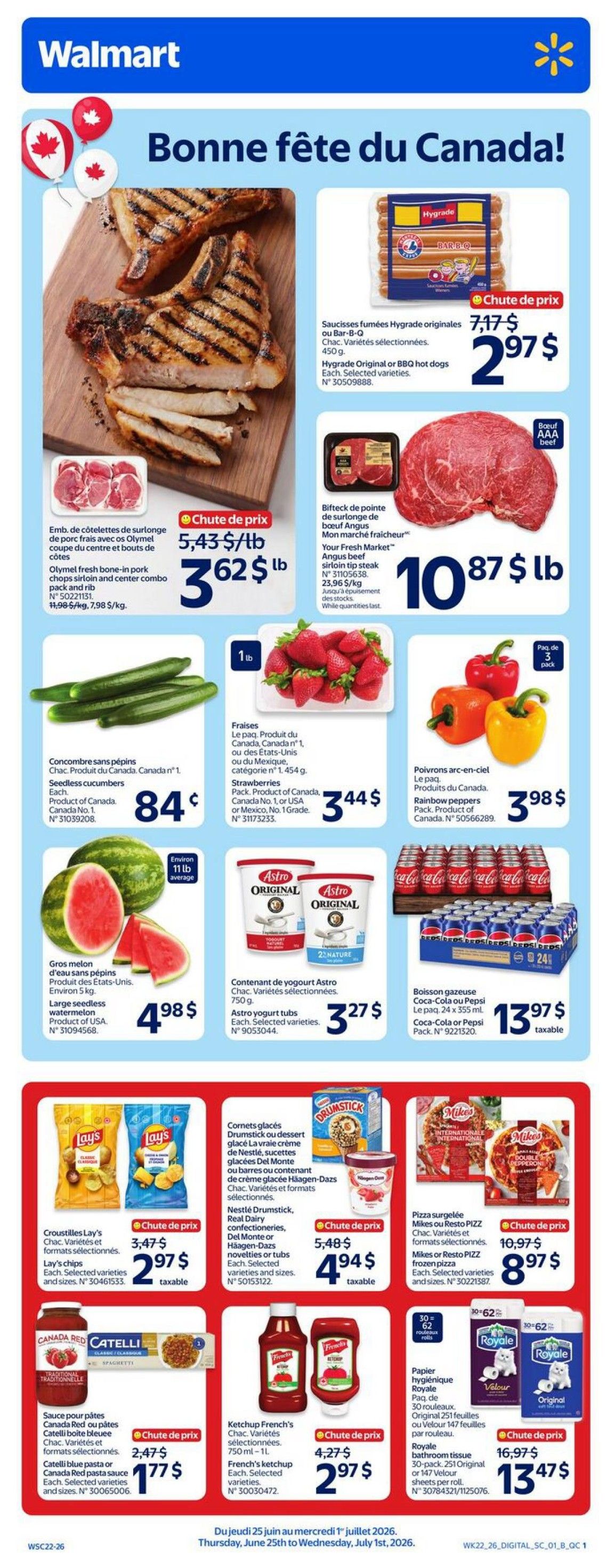 Walmart (QC) Flyer June 25 to July 1