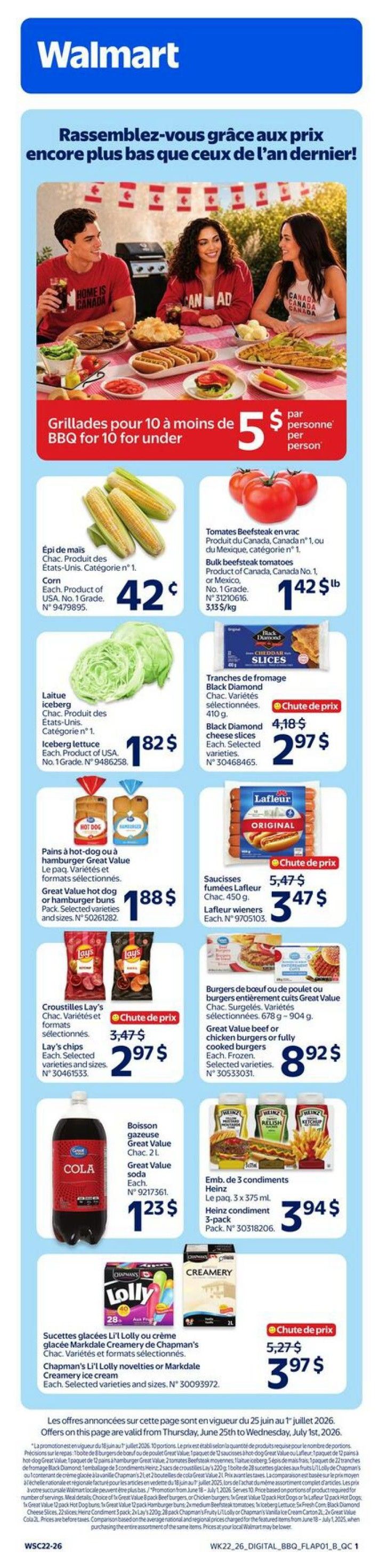 Walmart (QC) Flyer June 25 to July 1