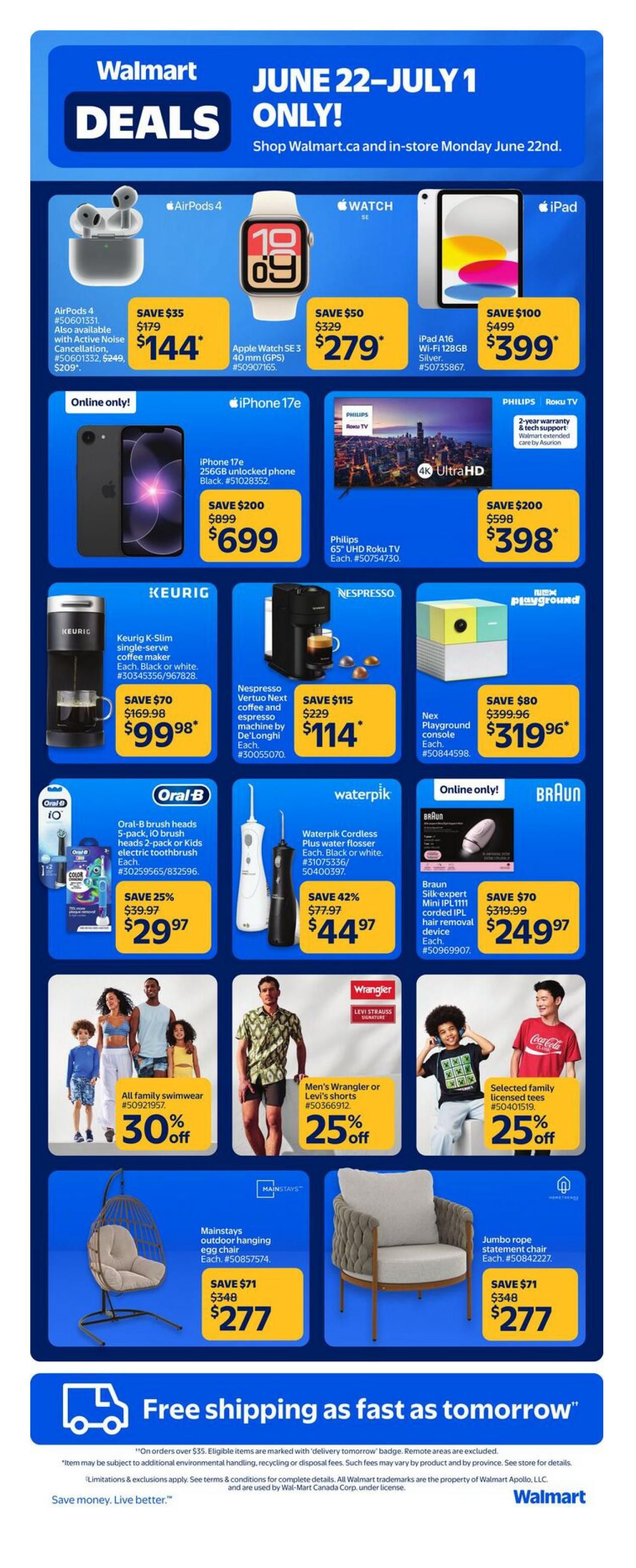 Walmart Deals Flyer June 22 to July 1