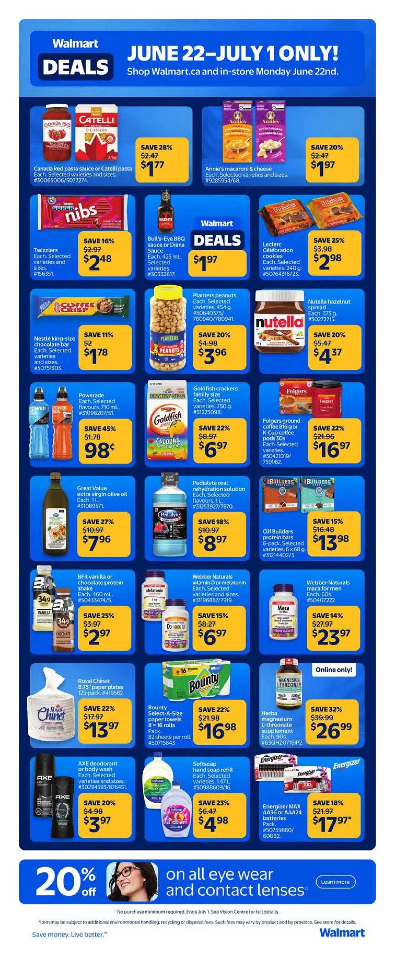 Walmart Deals Flyer June 22 to July 1