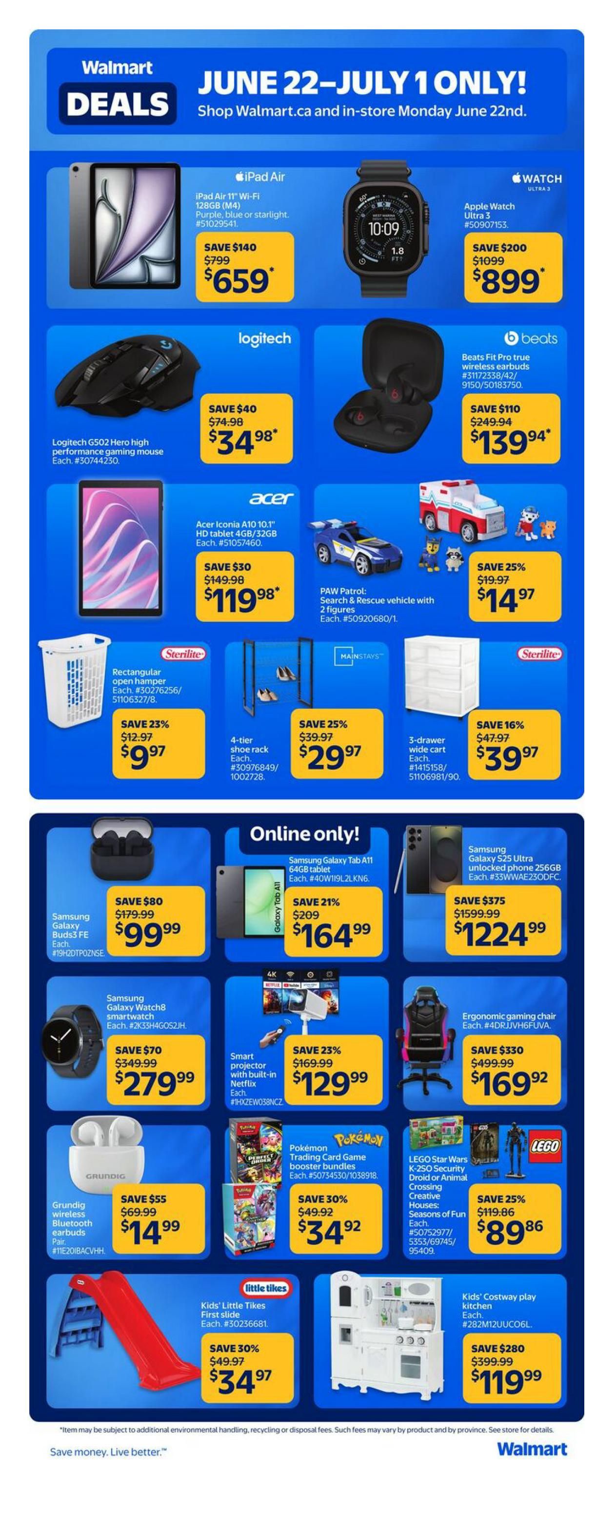 Walmart Deals Flyer June 22 to July 1