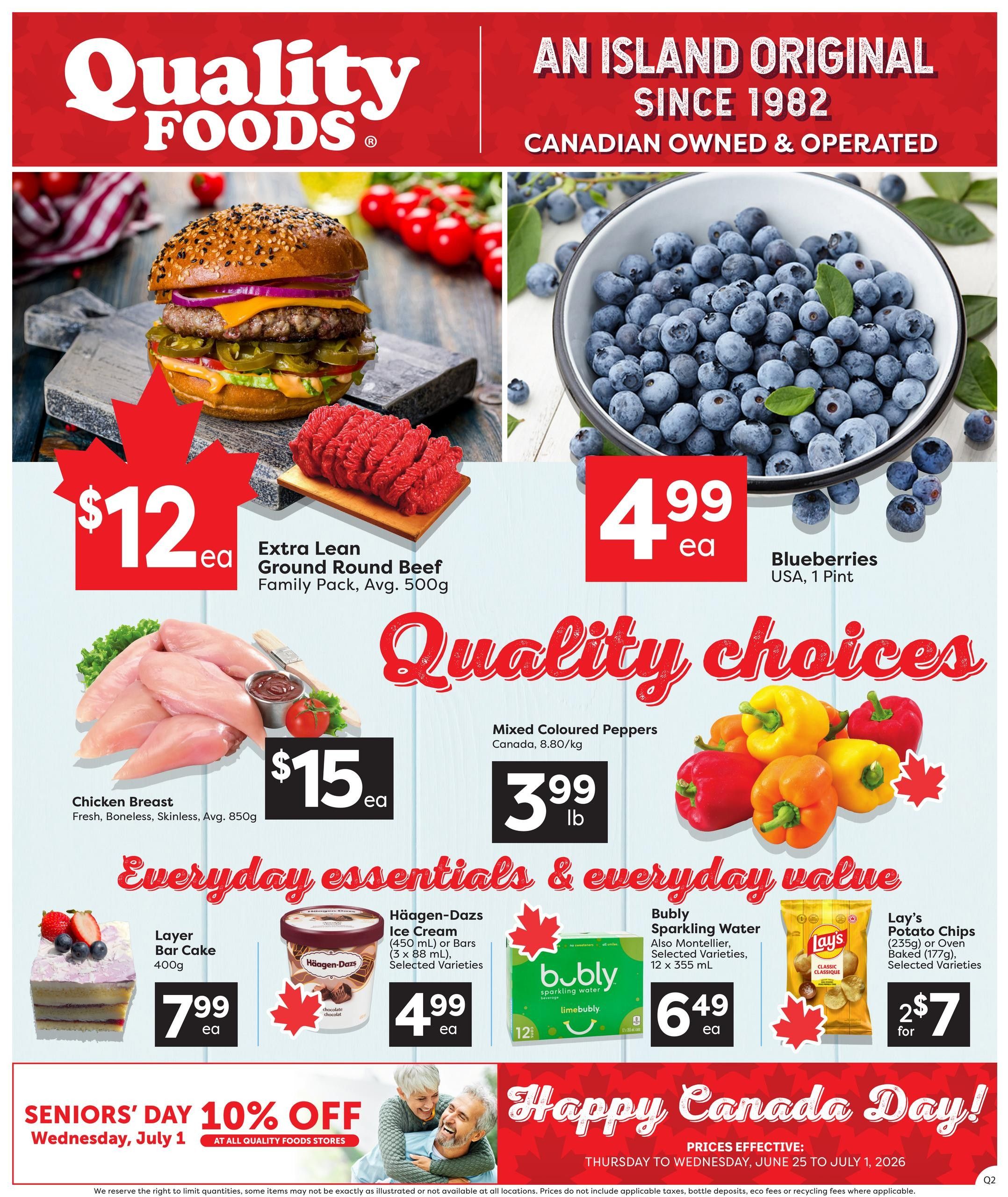Quality Foods Flyer June 25 to July 1