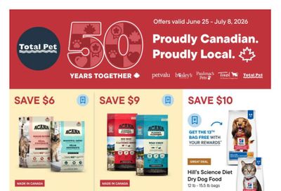 Total Pet Flyer June 25 to July 8