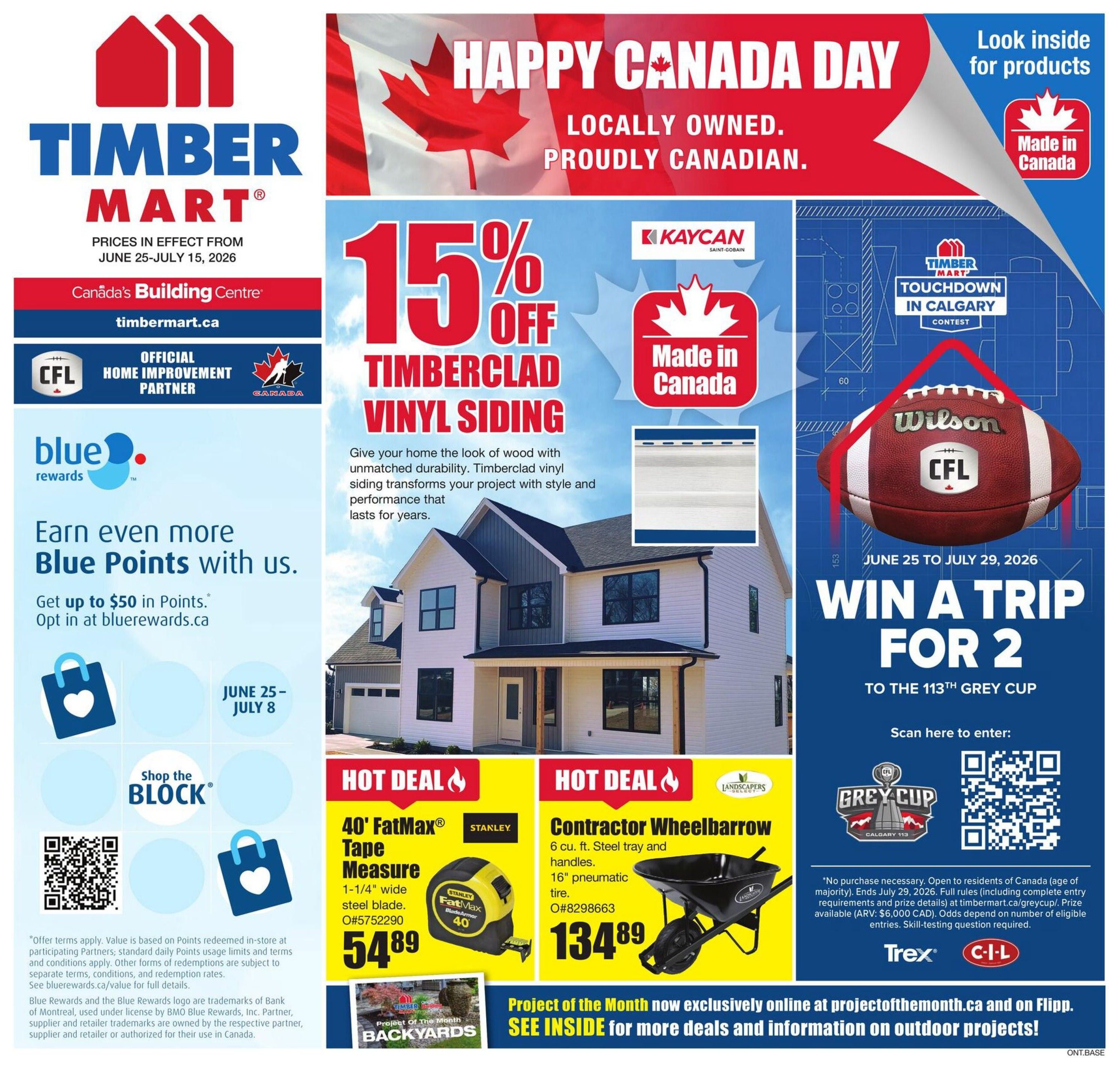 Timber Mart Flyer June 25 to July 15