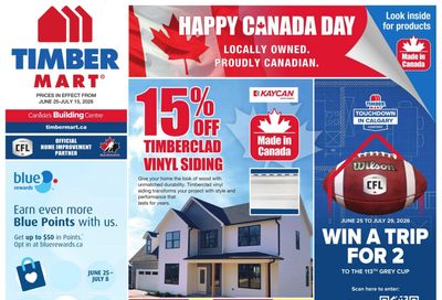 Timber Mart Flyer June 25 to July 15