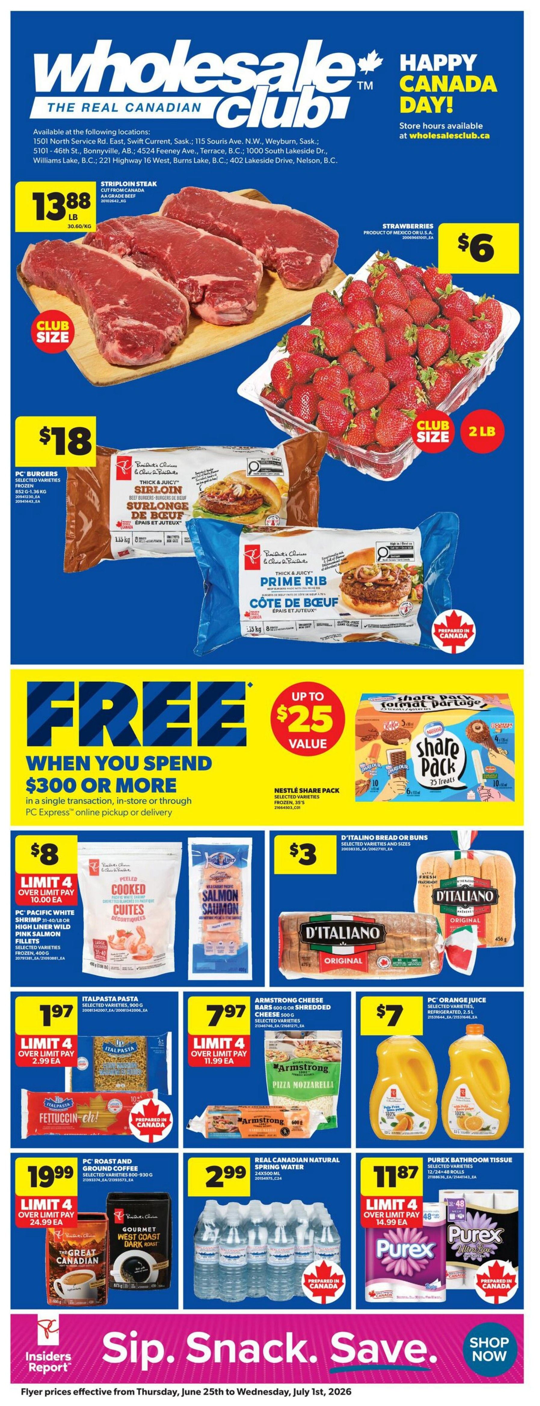 Real Canadian Wholesale Club Flyer June 25 to July 1