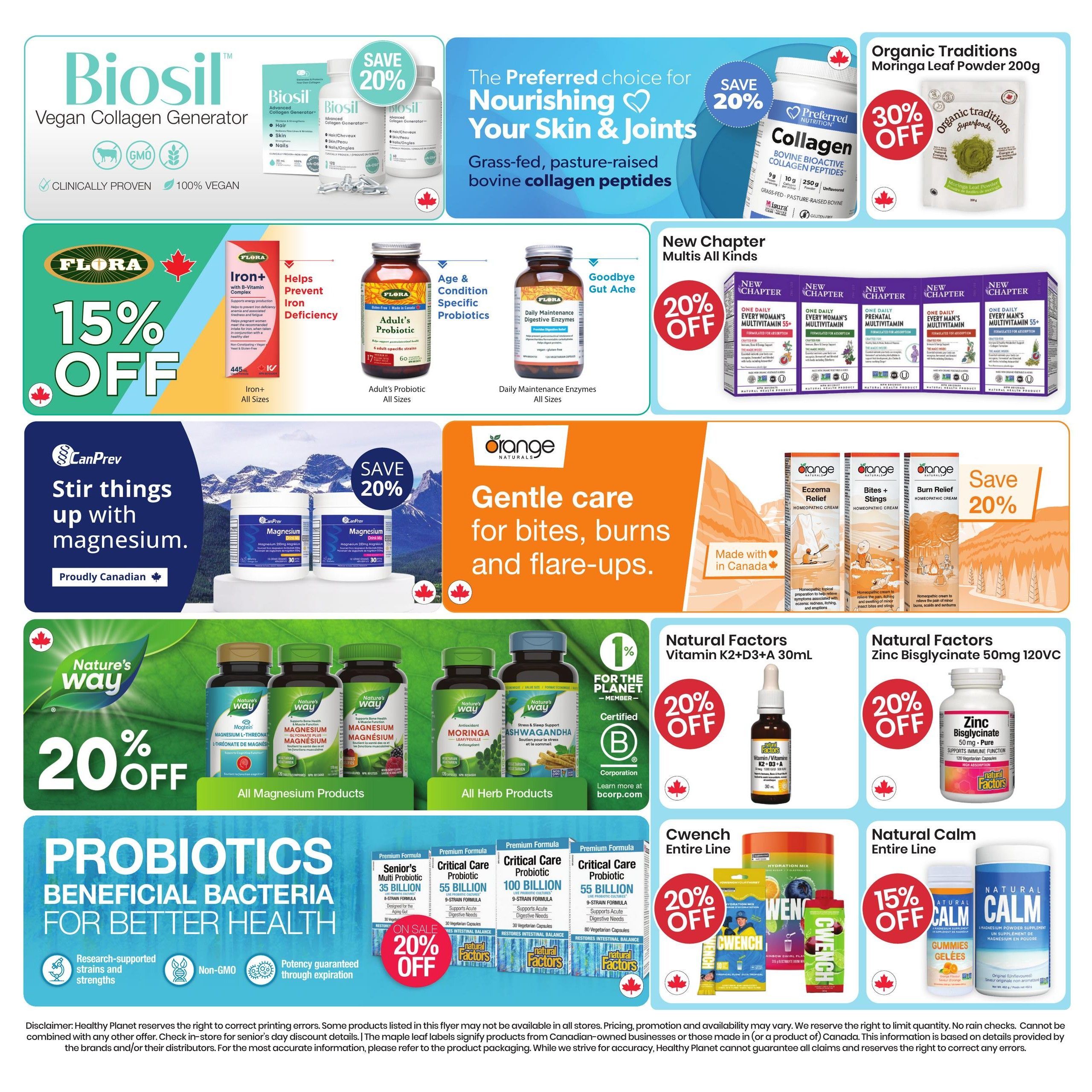 Healthy Planet Flyer June 25 to July 22