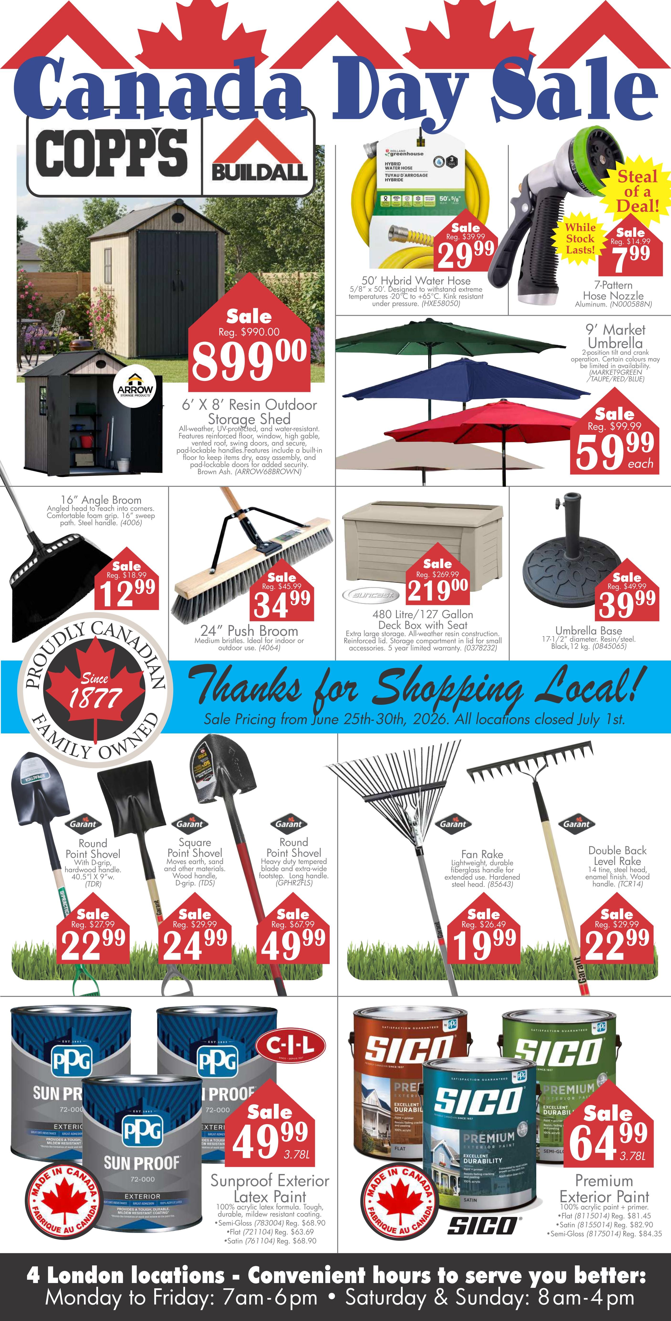 COPP’s Buildall Flyer June 25 to 30