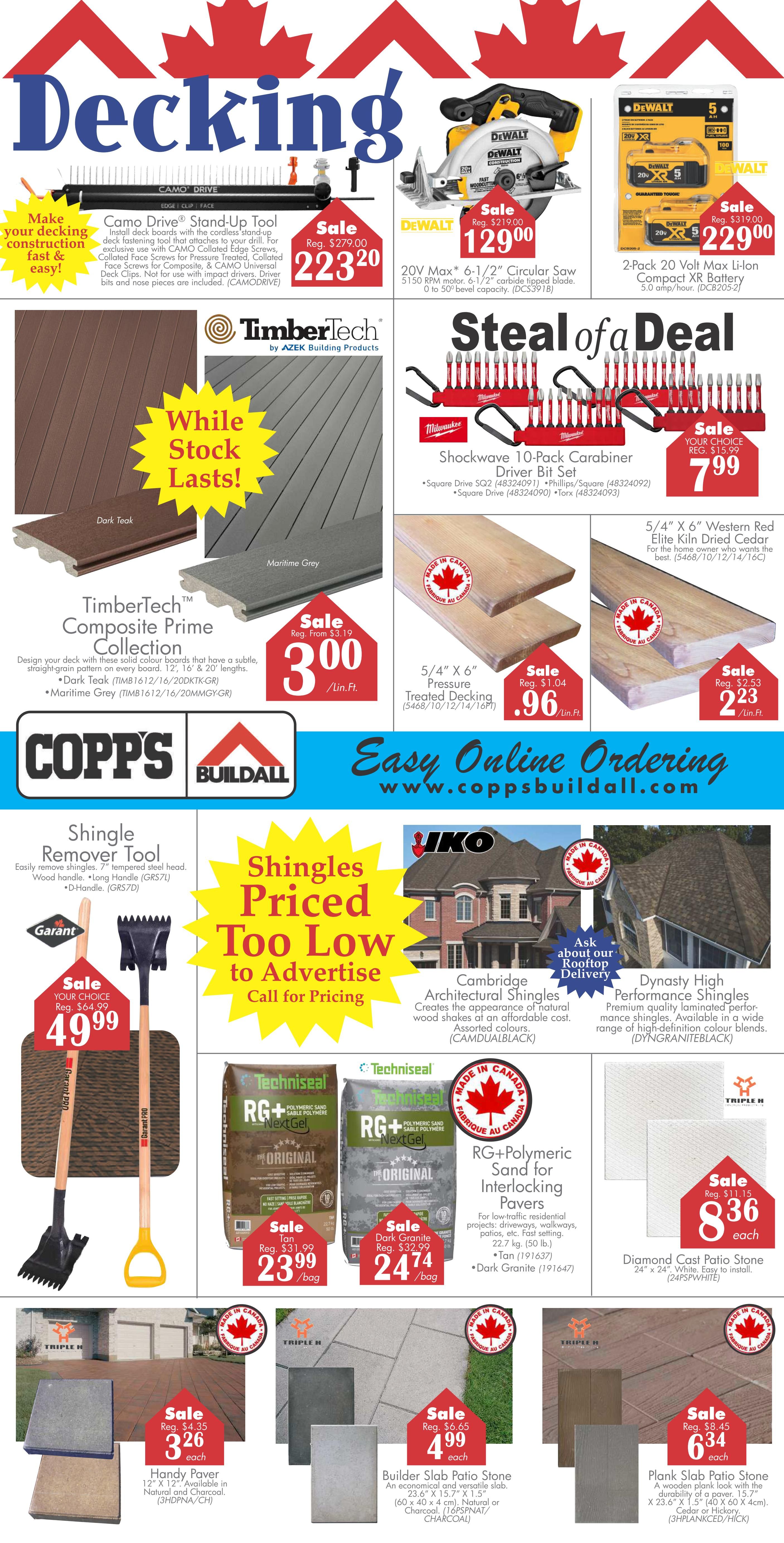 COPP’s Buildall Flyer June 25 to 30