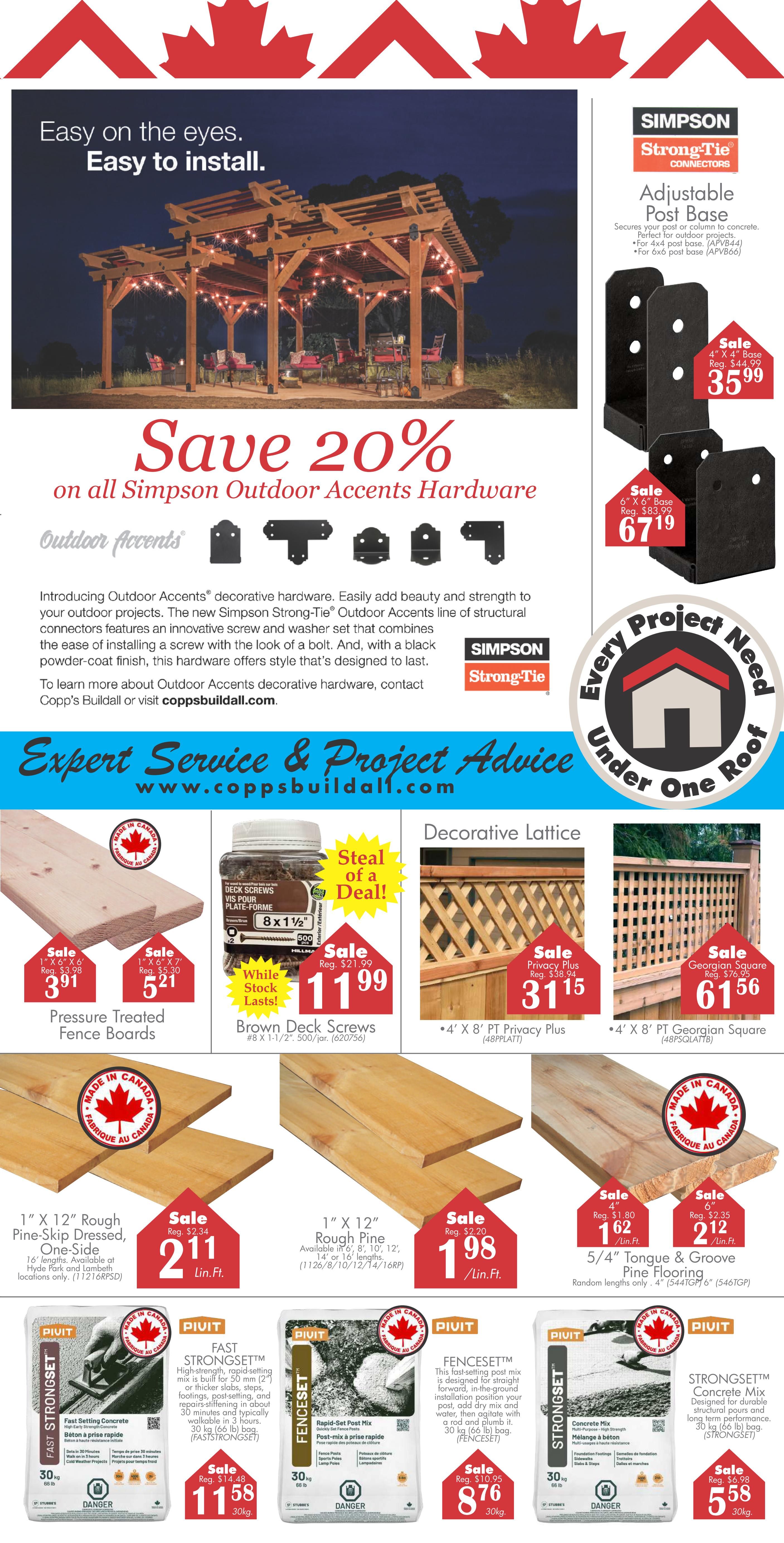 COPP’s Buildall Flyer June 25 to 30