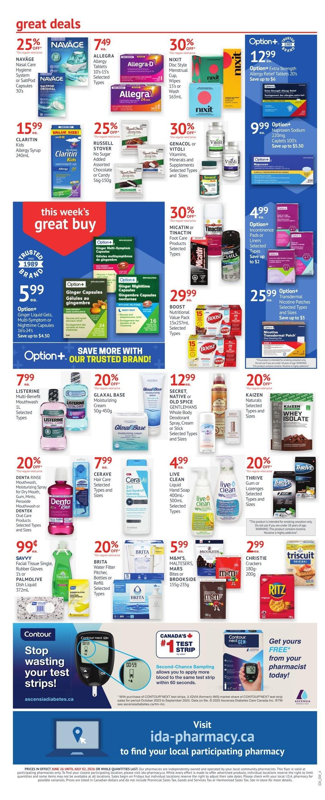 I.D.A. Flyer June 26 to July 2