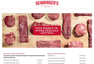 Denninger's Weekly Specials June 24 to 30