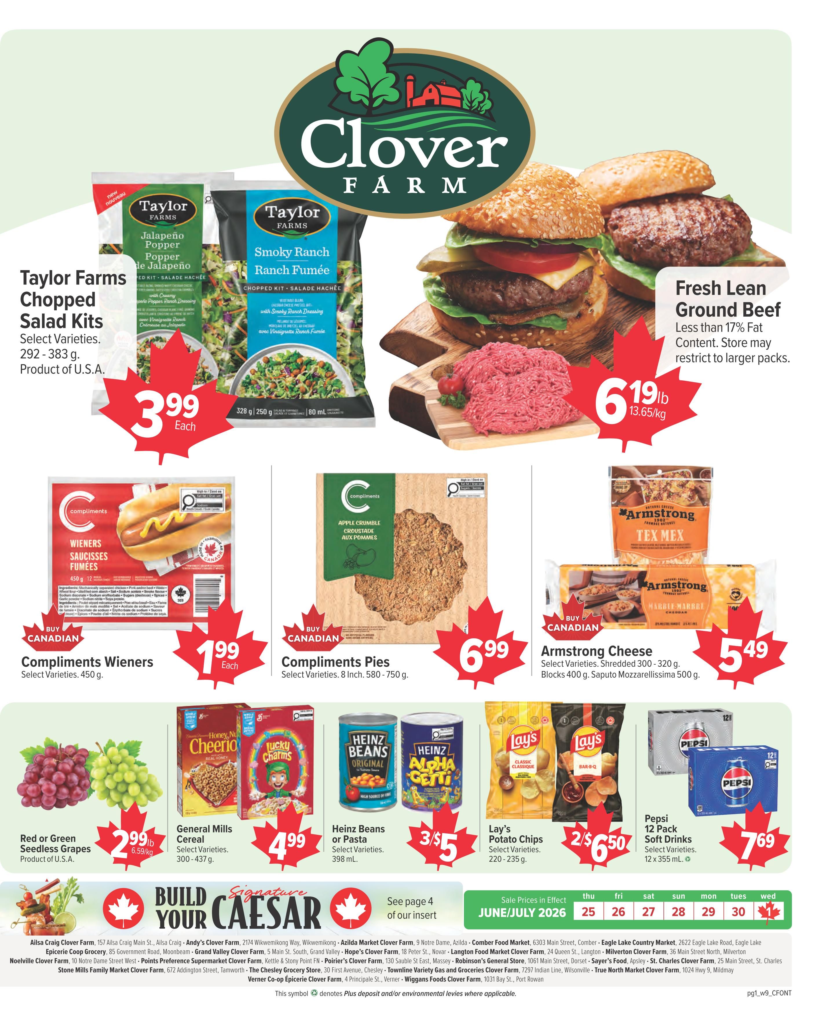 Clover Farm (ON) Flyer June 25 to July 1