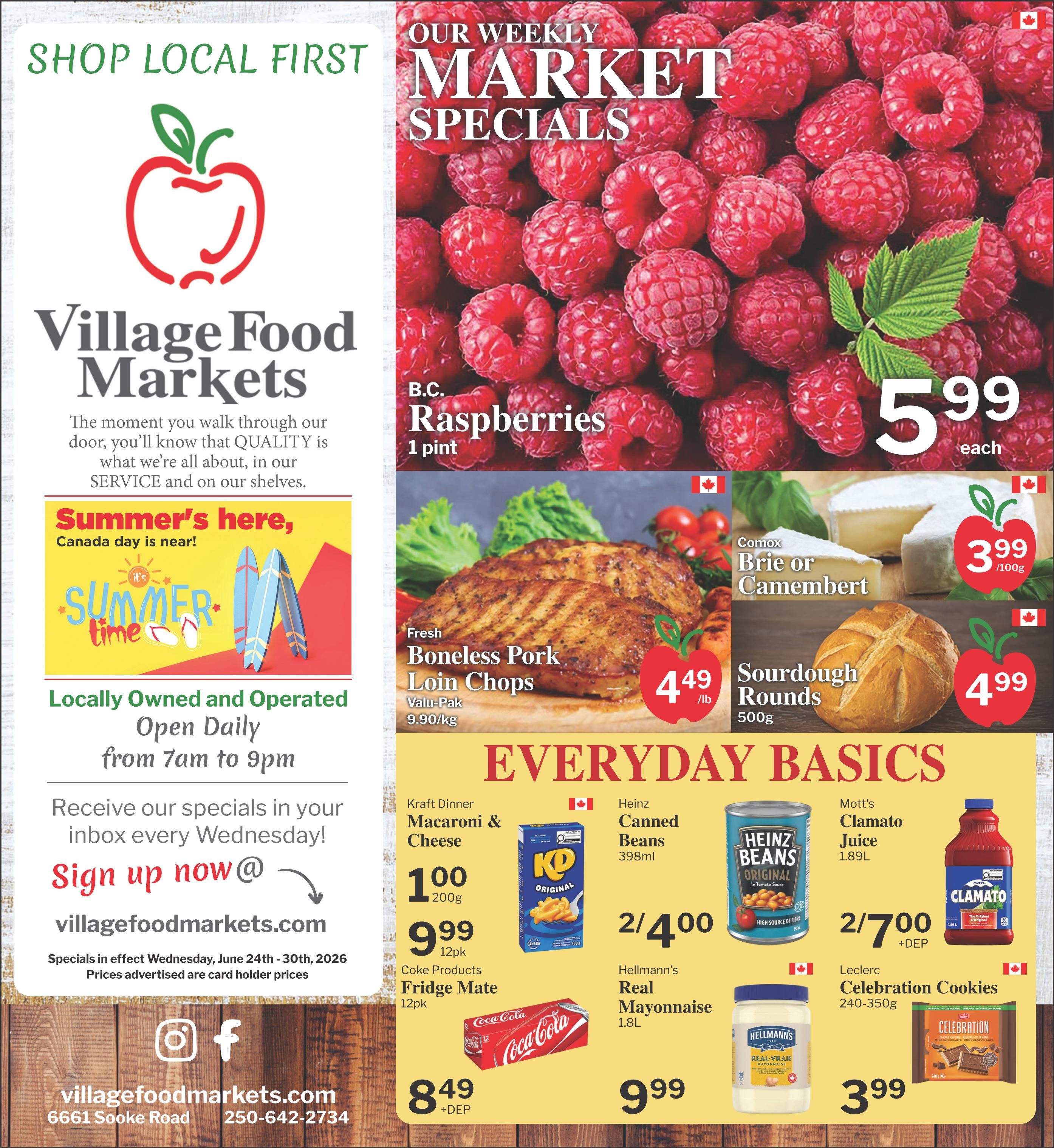 Village Food Markets Flyer June 24 to 30