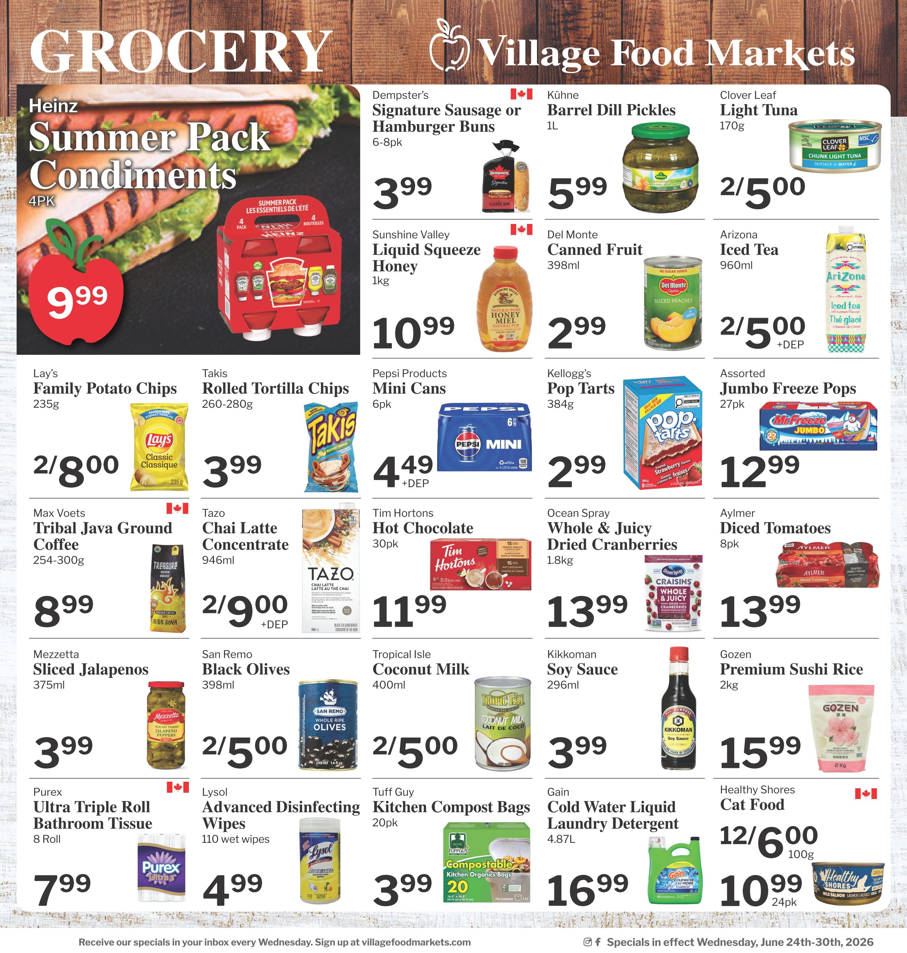 Village Food Markets Flyer June 24 to 30