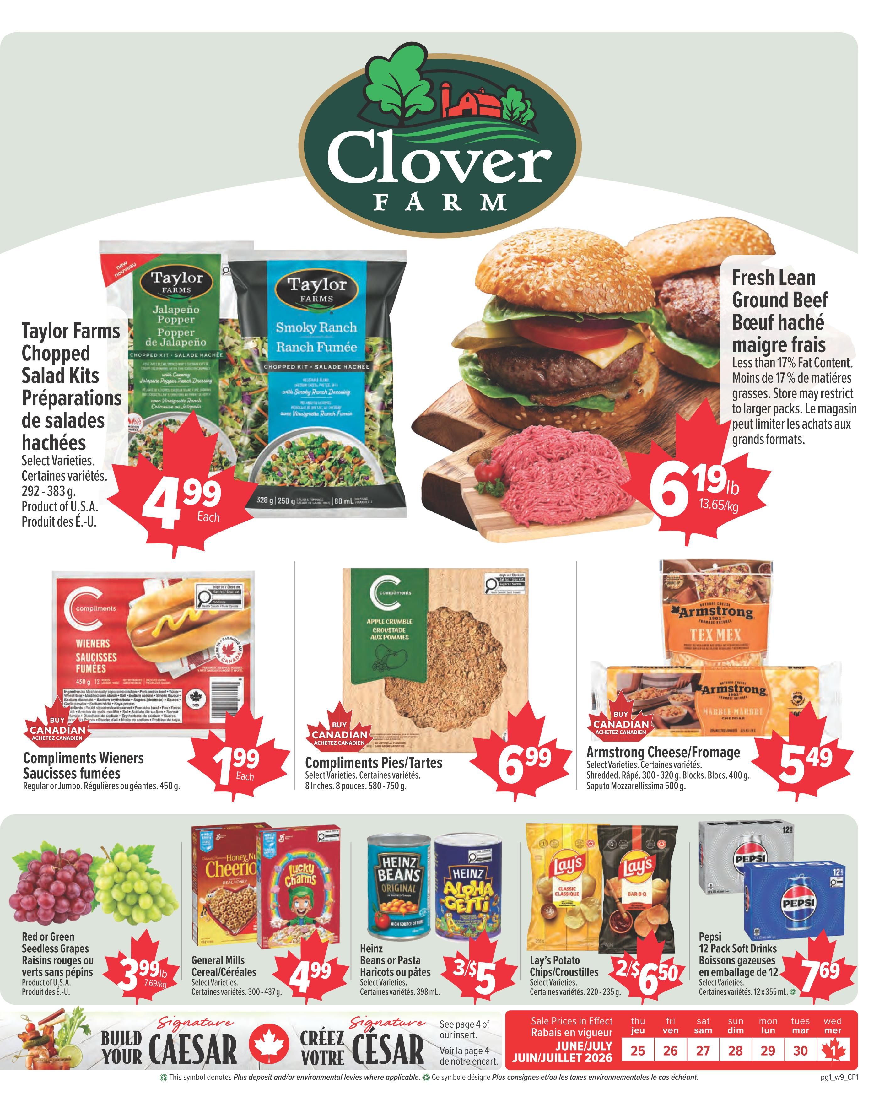 Clover Farm (Atlantic) Flyer June 25 to July 1