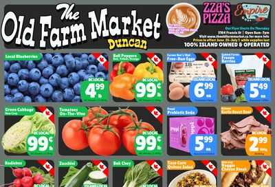 The Old Farm Market (Duncan) Flyer June 25 to July 1