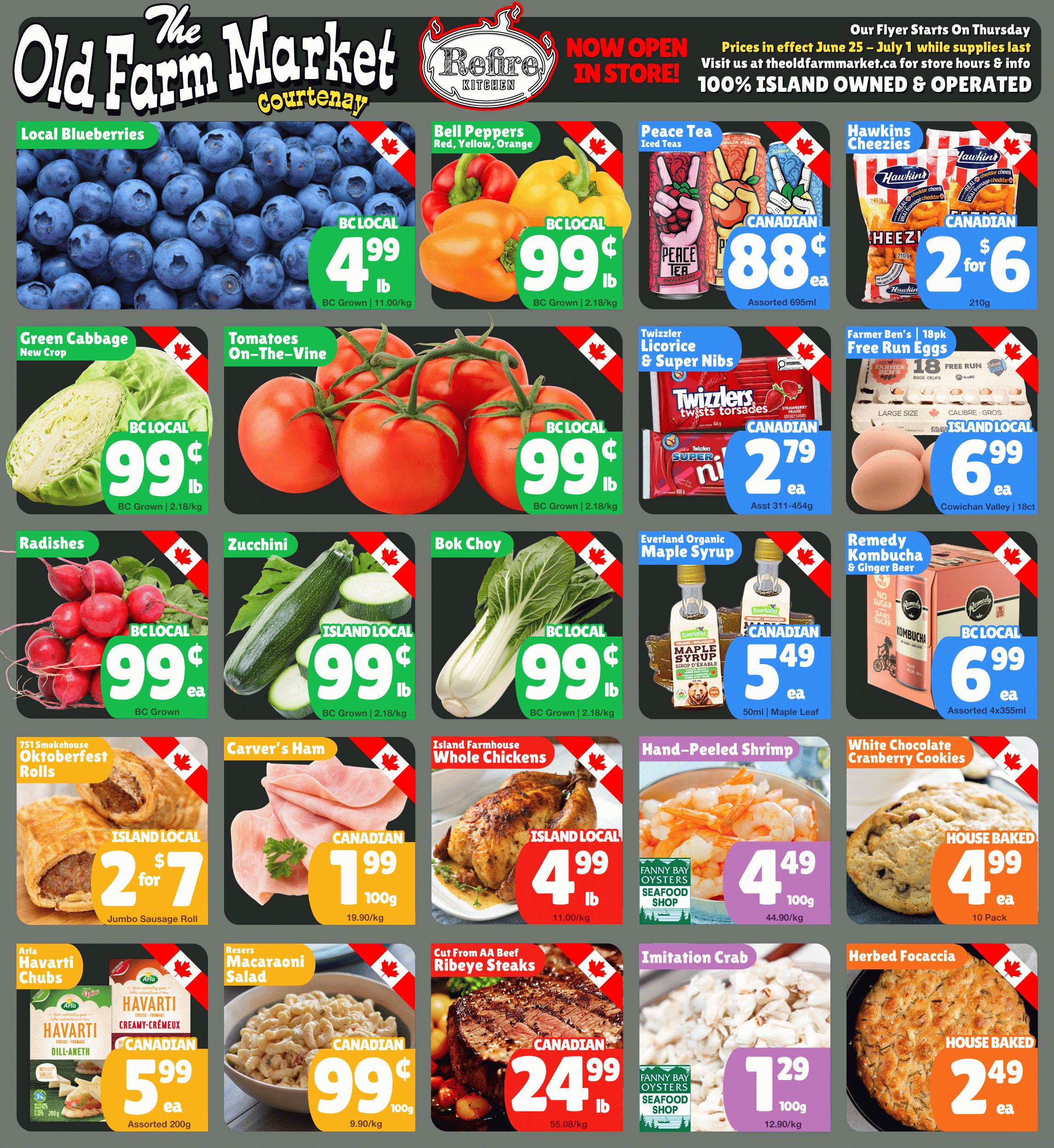The Old Farm Market (Courtenay) Flyer June 25 to July 1