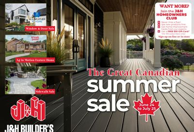 J&H Builder's Warehouse Flyer June 24 to July 25