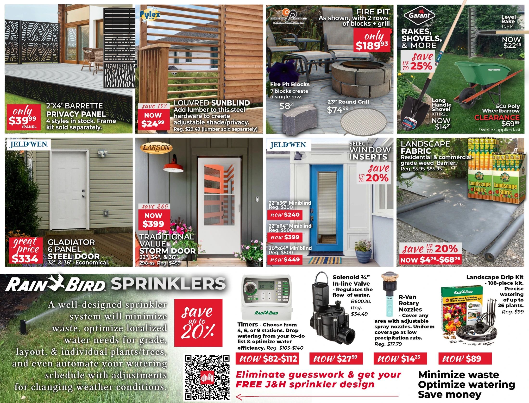 J&H Builder's Warehouse Flyer June 24 to July 25