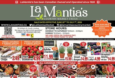 LaMantia's Flyer June 25 to July 1