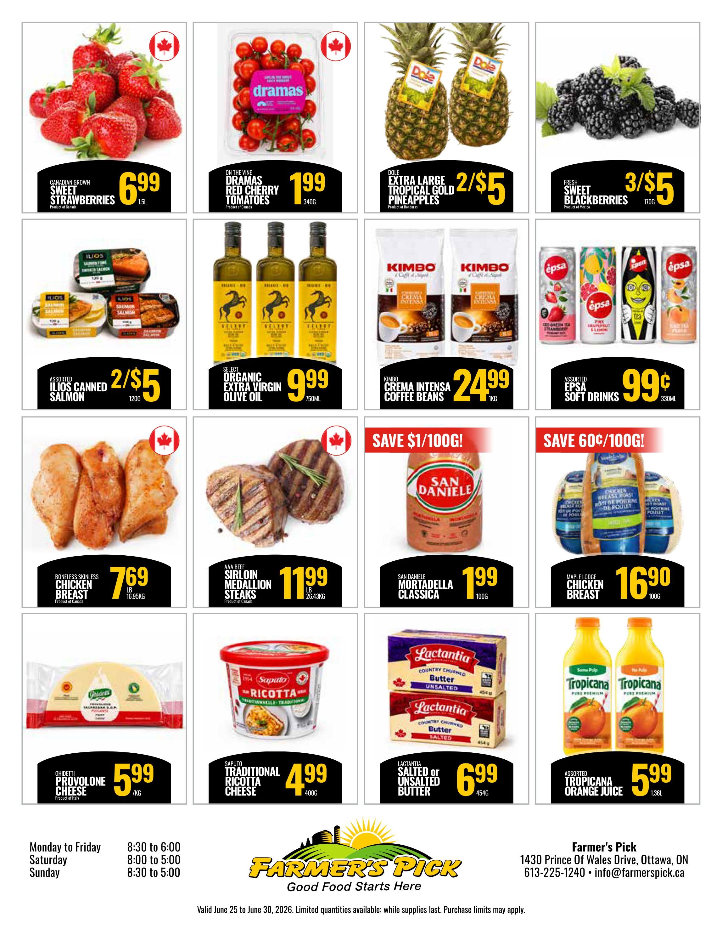 Farmer's Pick Flyer June 25 to 30
