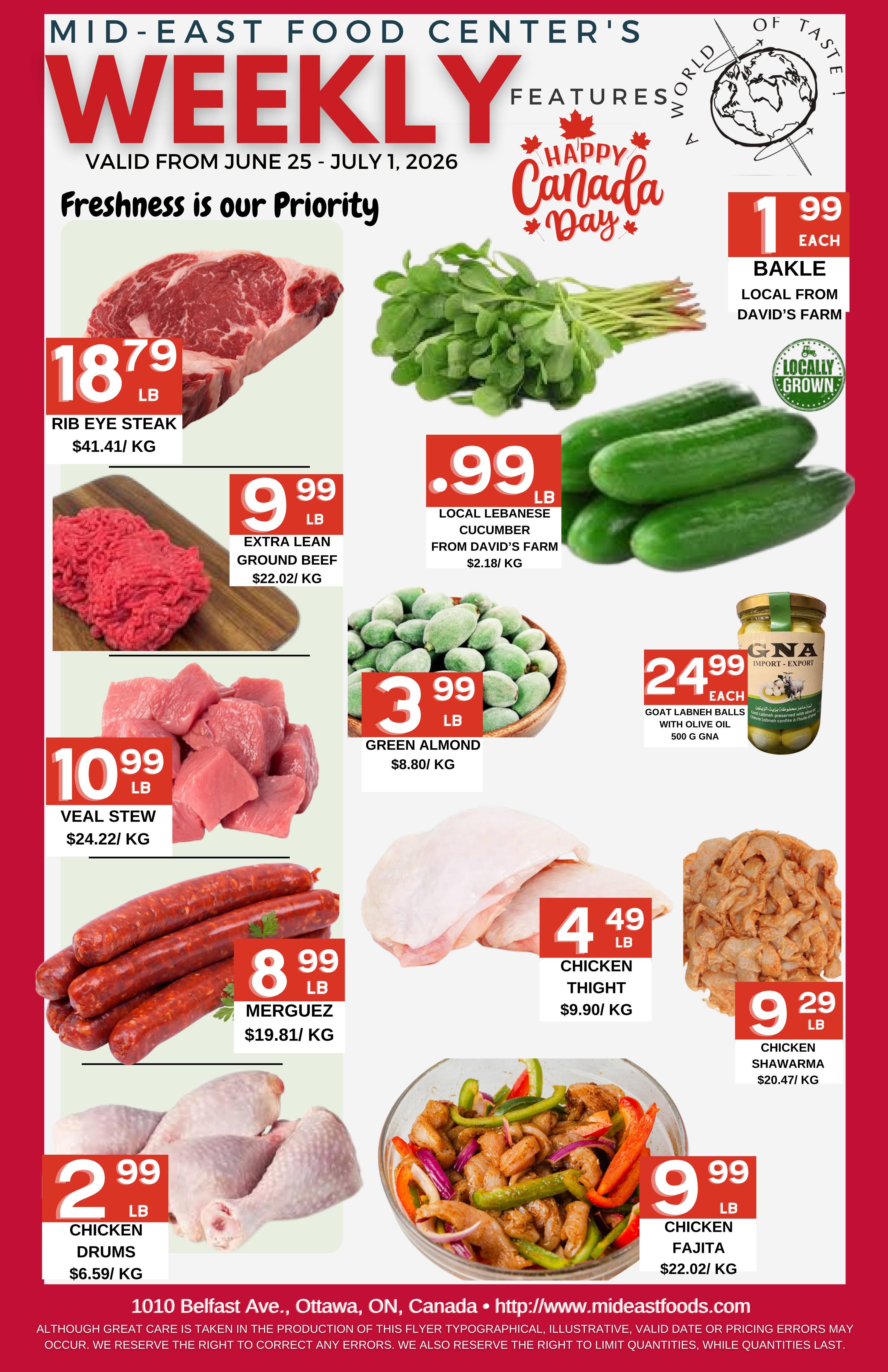 Mid-East Food Centre Flyer June 25 to July 1