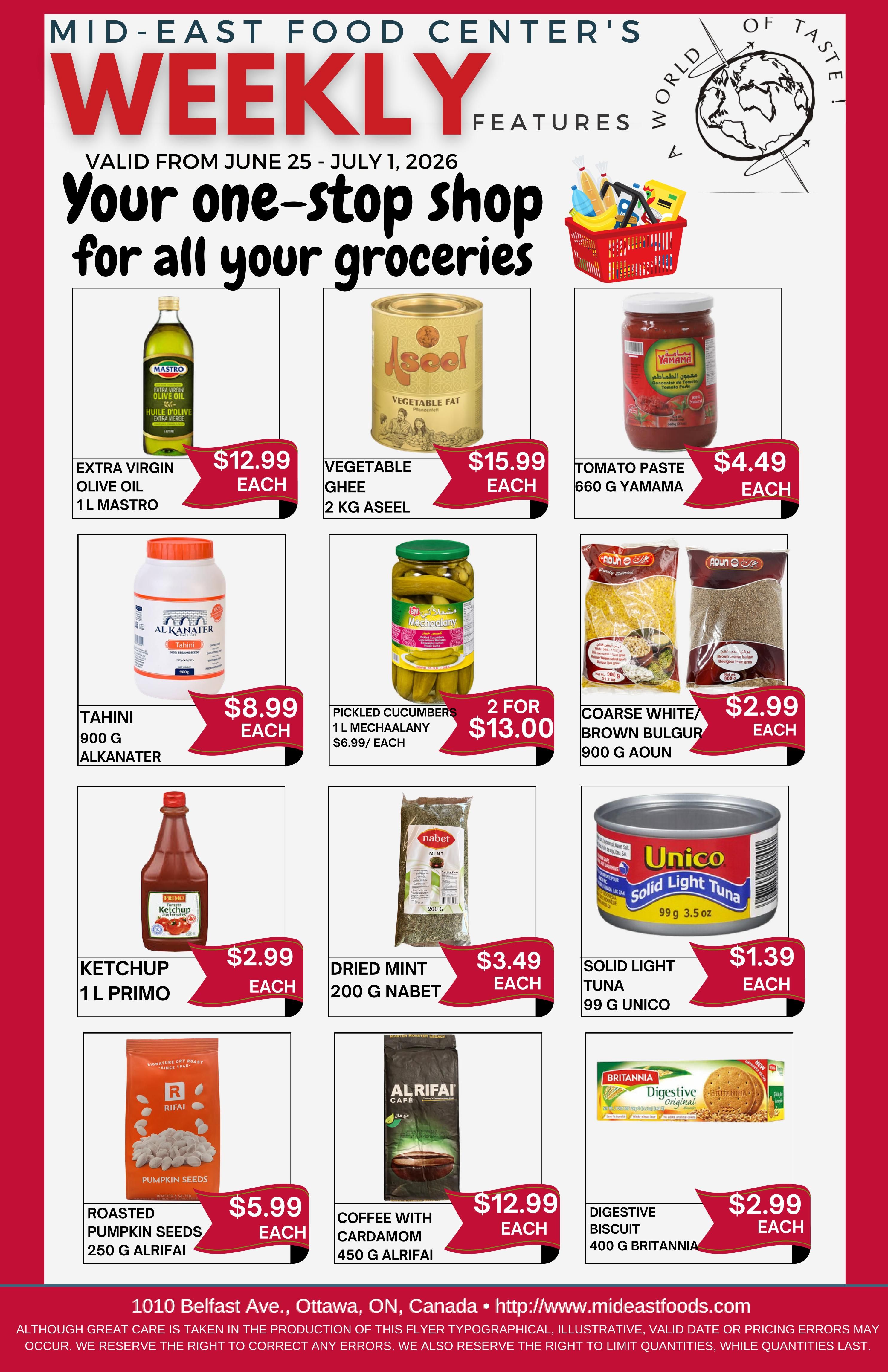 Mid-East Food Centre Flyer June 25 to July 1