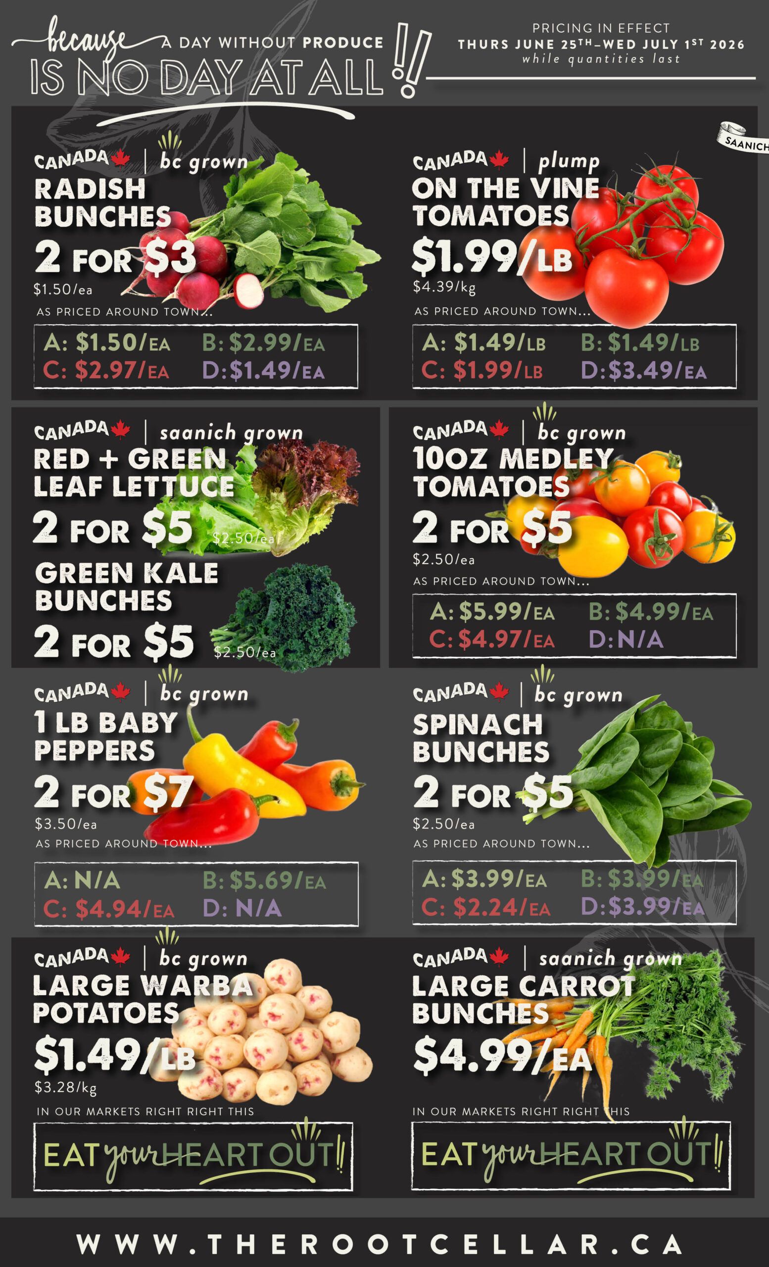 The Root Cellar Flyer June 25 to July 1