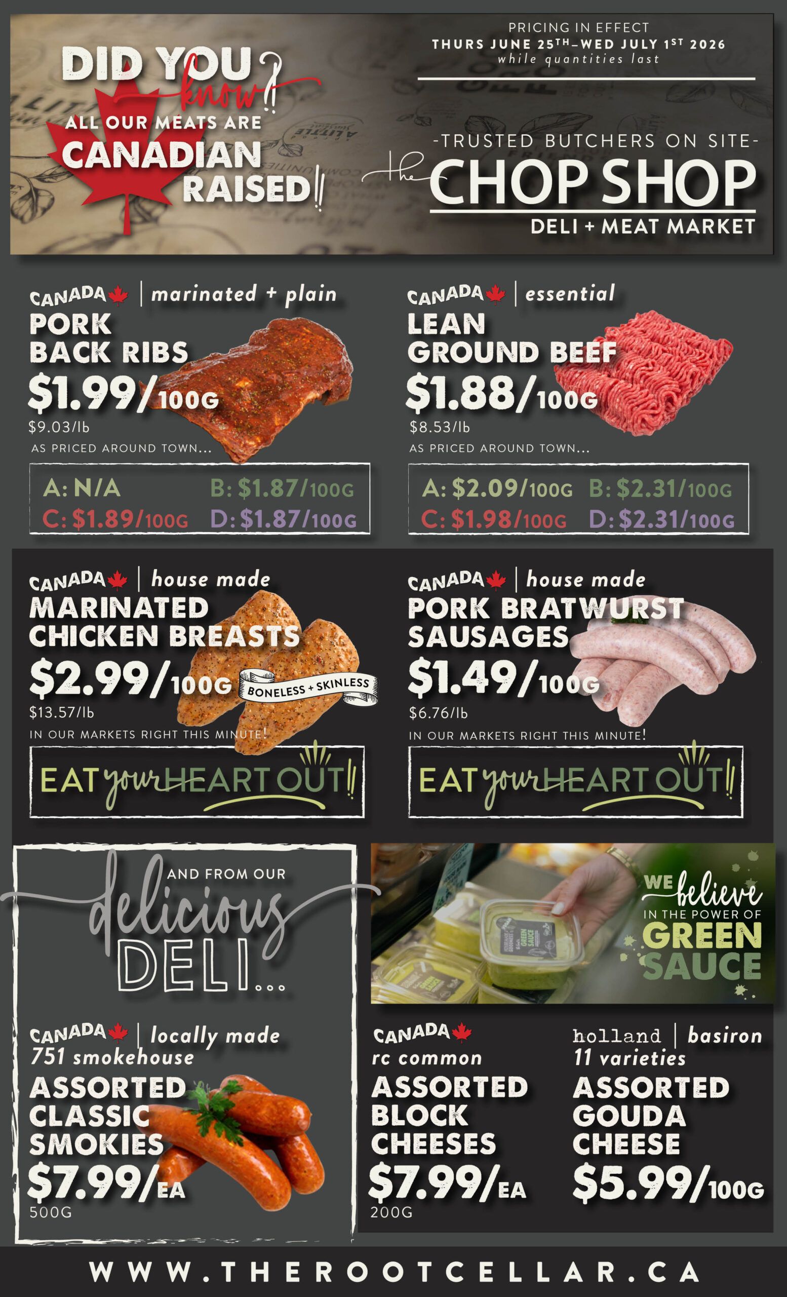 The Root Cellar Flyer June 25 to July 1