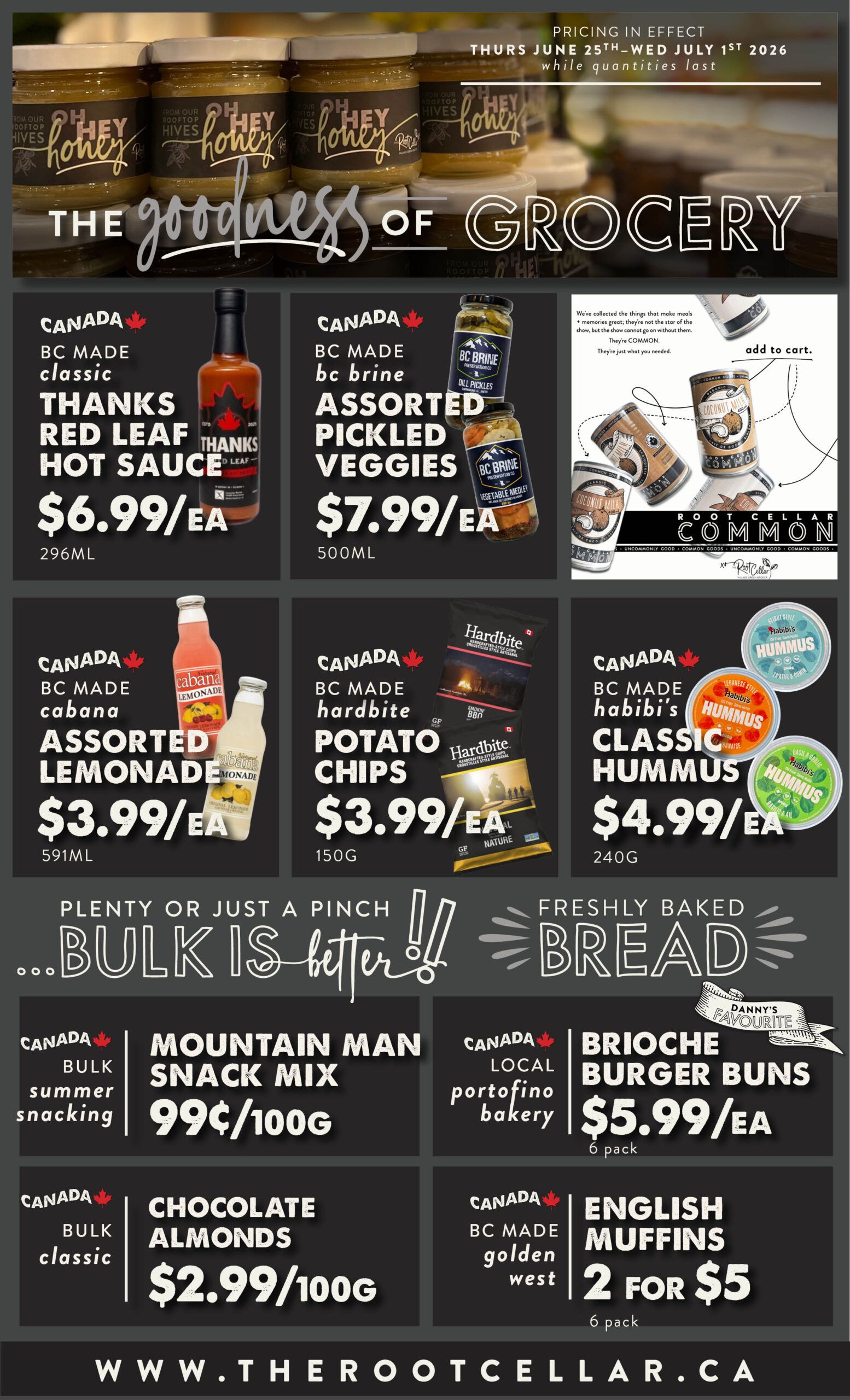 The Root Cellar Flyer June 25 to July 1