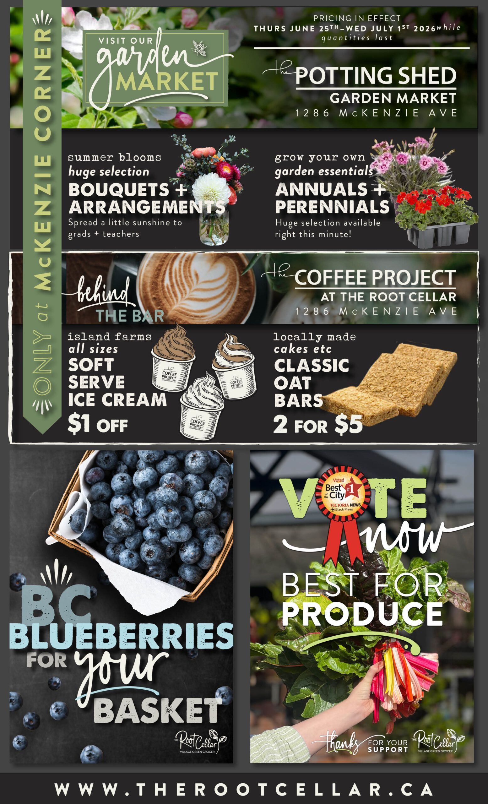The Root Cellar Flyer June 25 to July 1