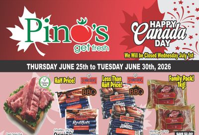 Pino's Flyer June 25 to 30