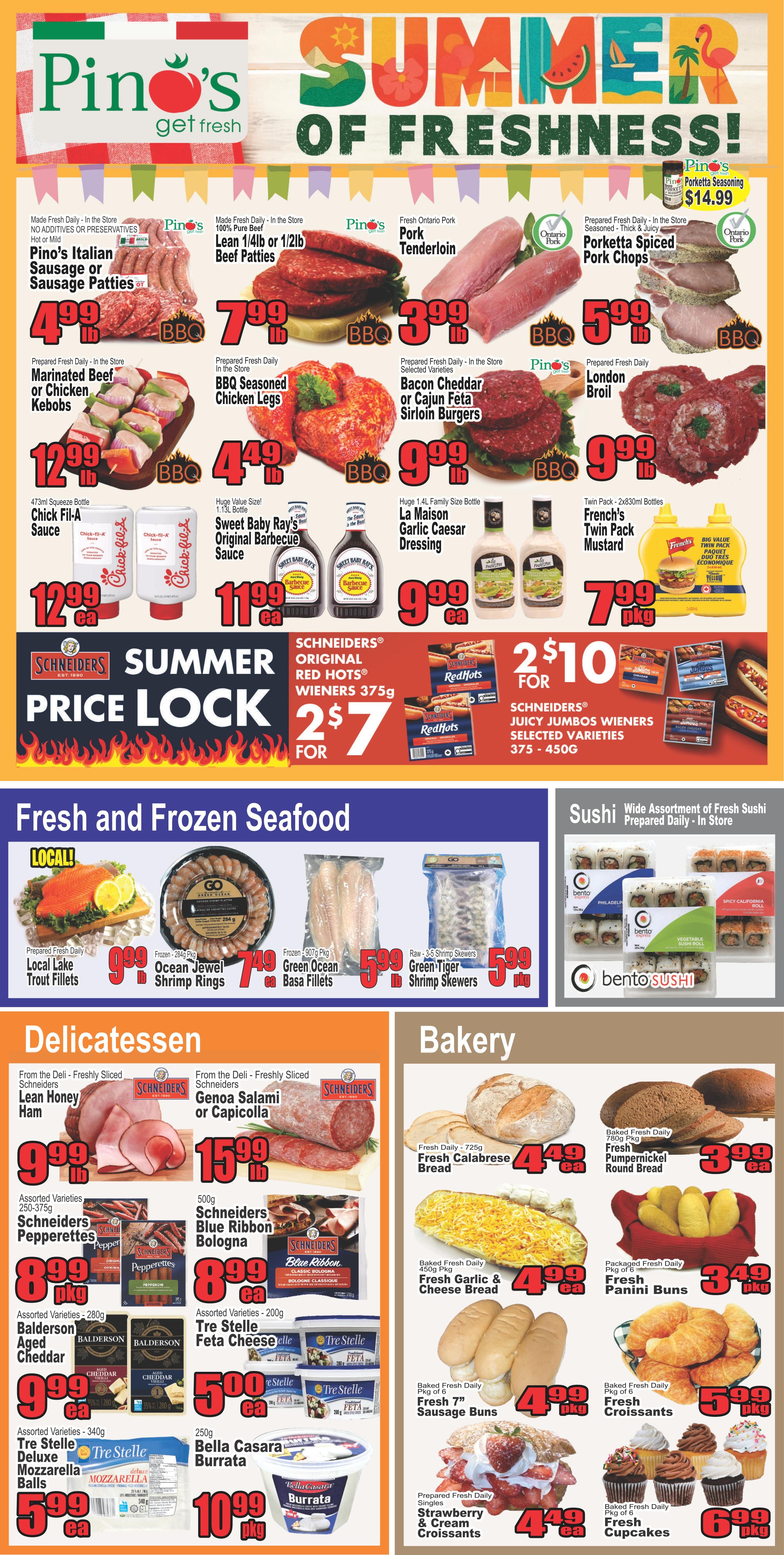 Pino's Flyer June 25 to 30
