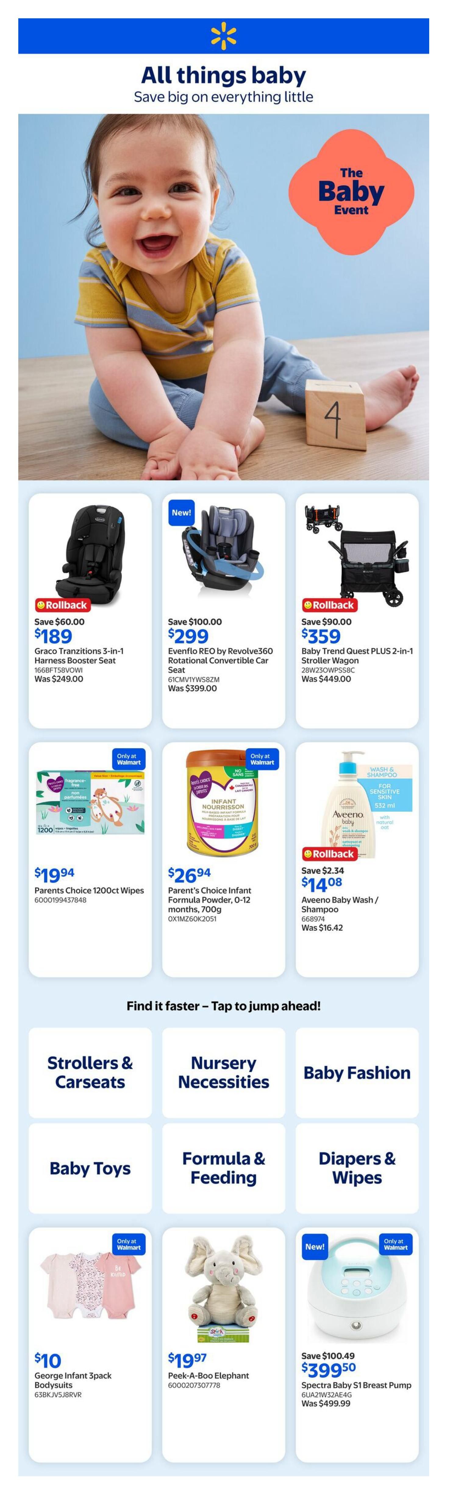 Walmart Baby Event Flyer June 25 to July 1
