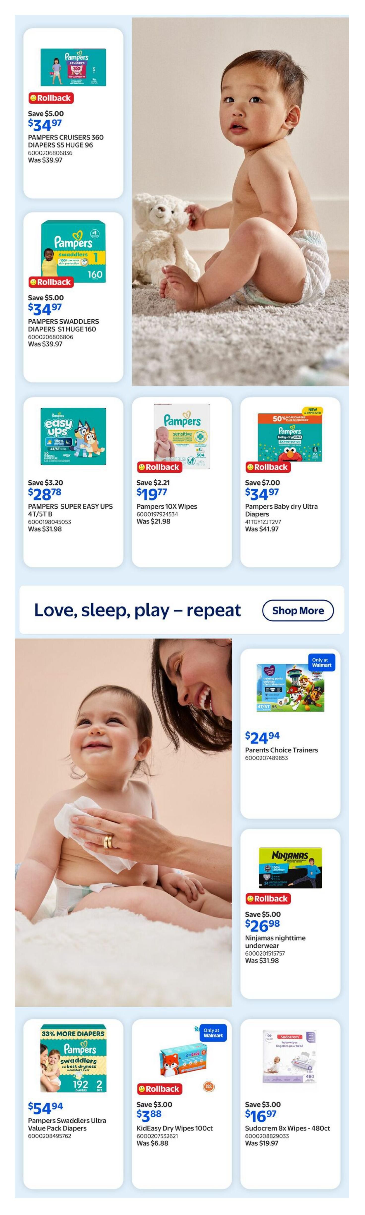 Walmart Baby Event Flyer June 25 to July 1