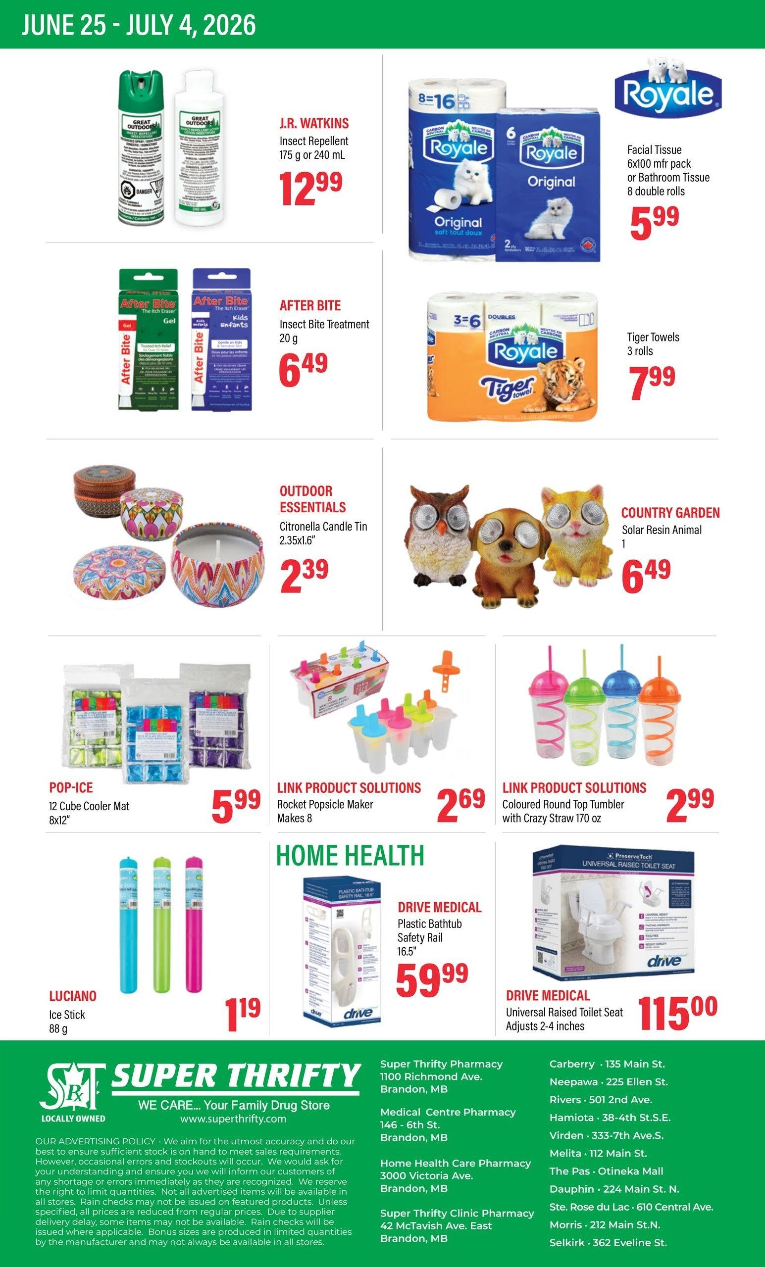 Super Thrifty Flyer June 25 to July 4