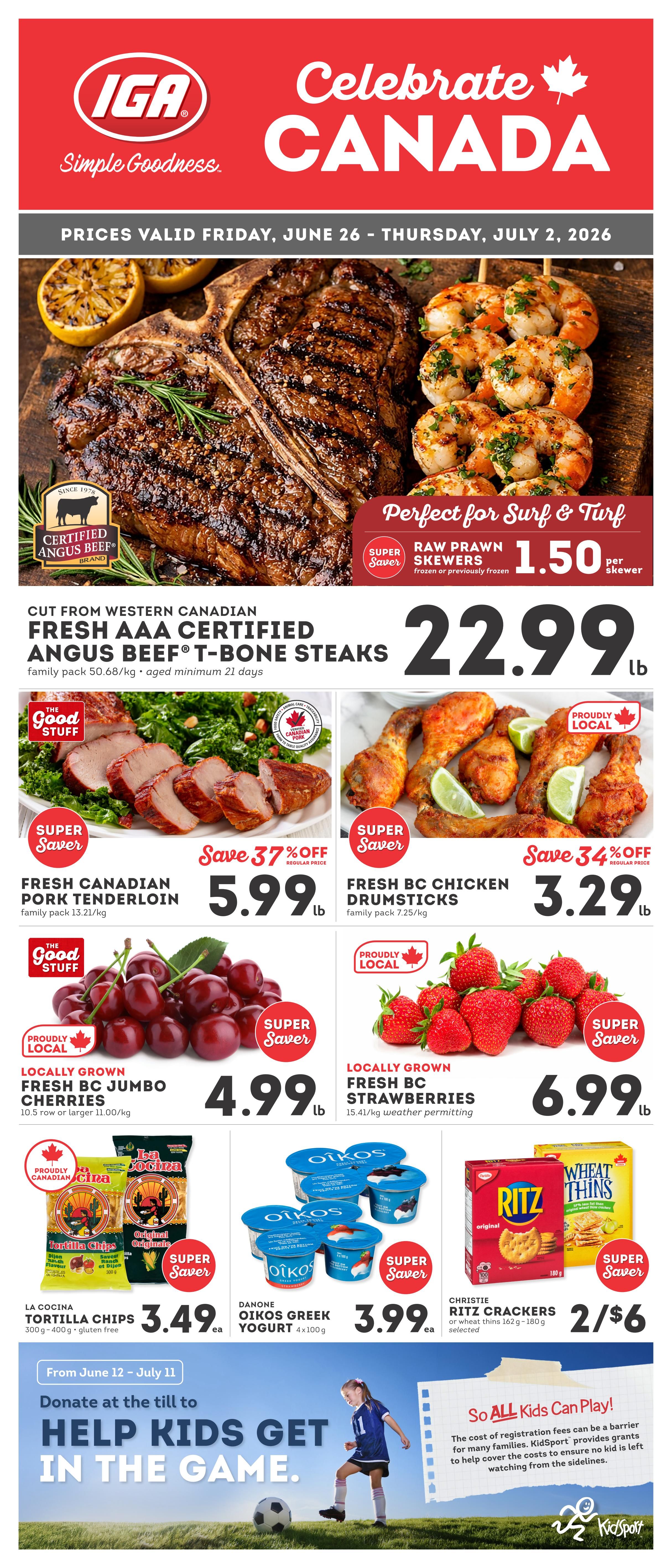 IGA Stores of BC Flyer June 26 to July 2