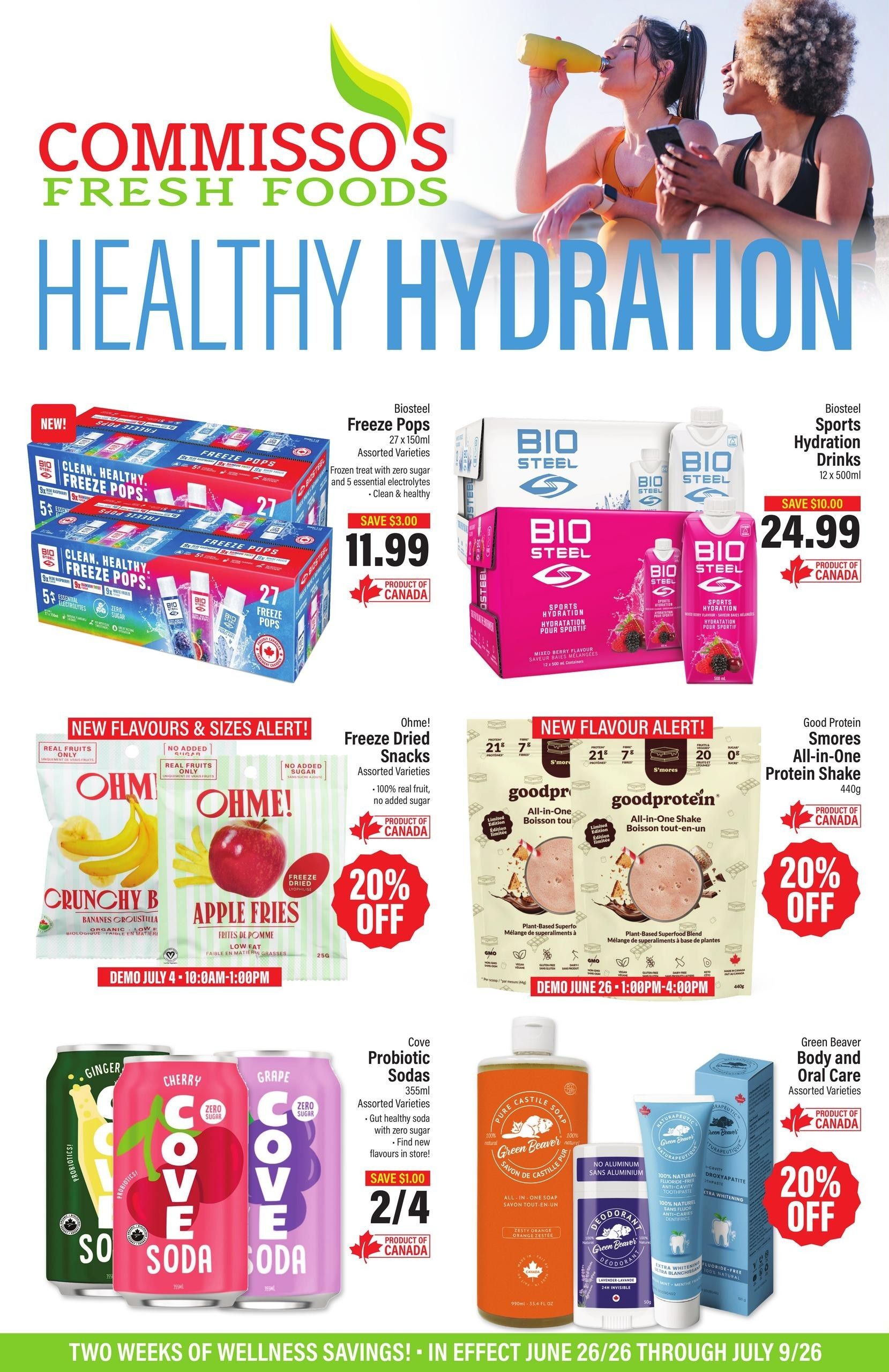 Commisso's Fresh Foods Wellness Flyer June 26 to July 9
