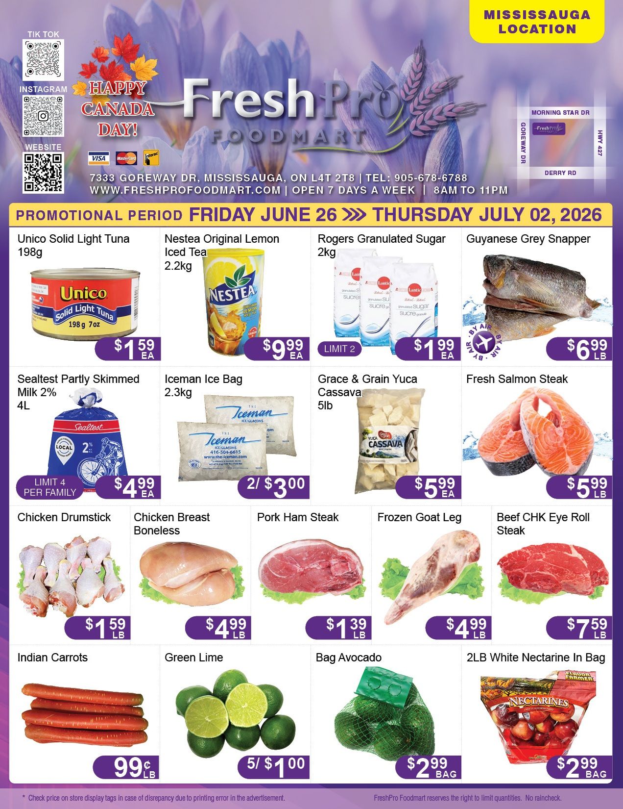 FreshPro Foodmart (Mississauga) Flyer June 26 to July 2