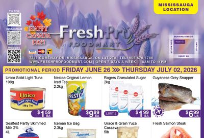 FreshPro Foodmart (Mississauga) Flyer June 26 to July 2