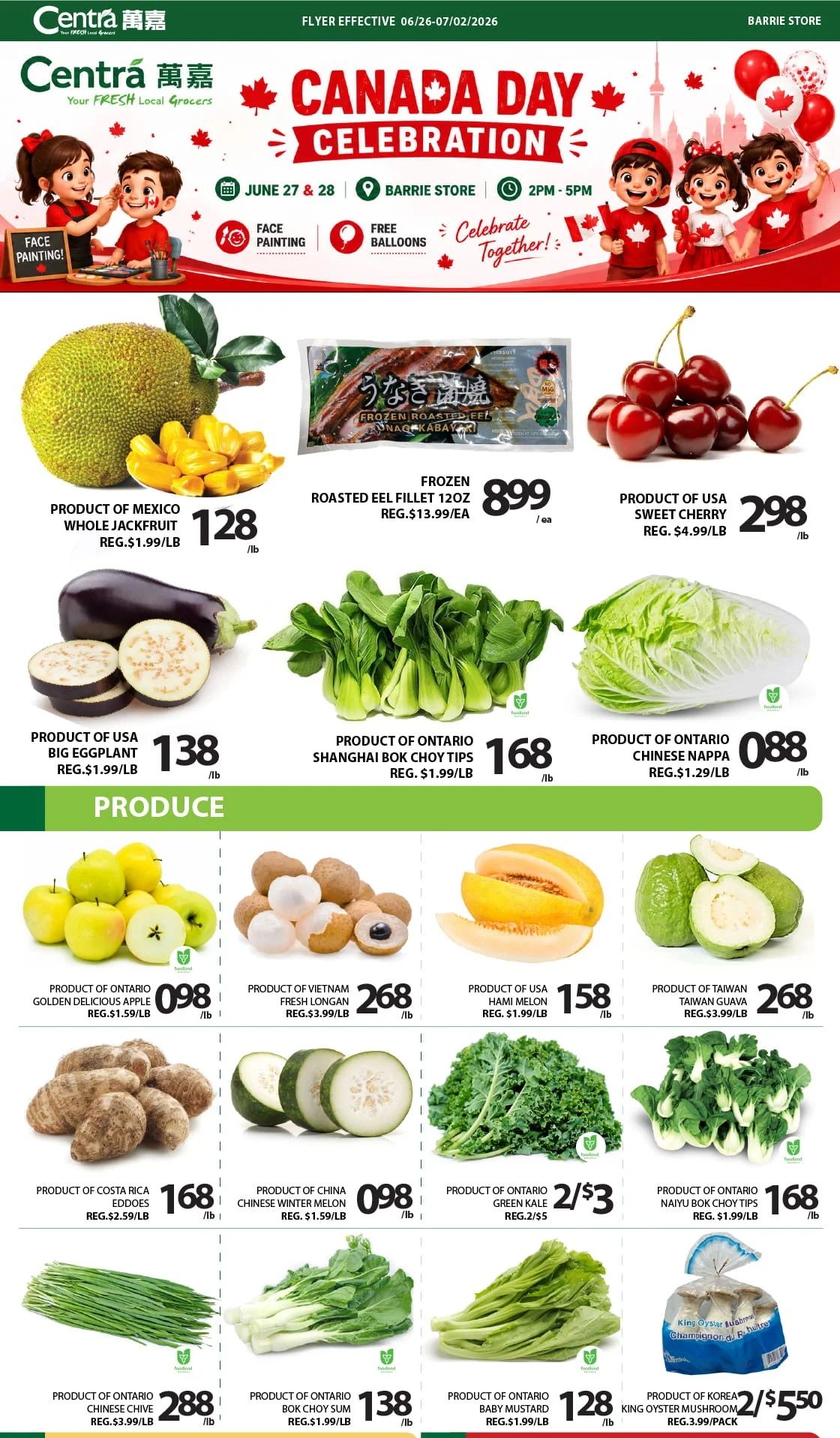 Centra Foods (Barrie) Flyer June 26 to July 2