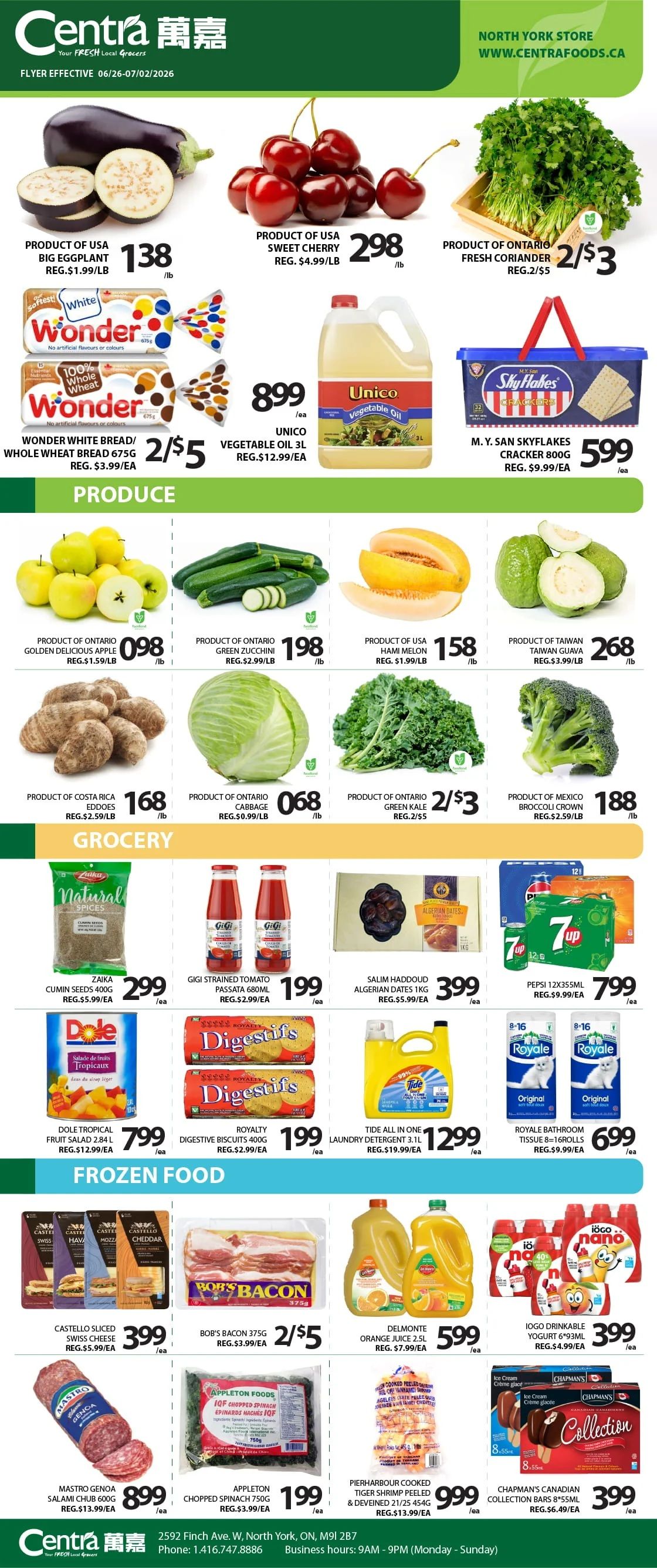 Centra Foods (North York) Flyer June 26 to July 2