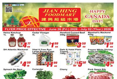 Jian Hing Foodmart (Scarborough) Flyer June 26 to July 2