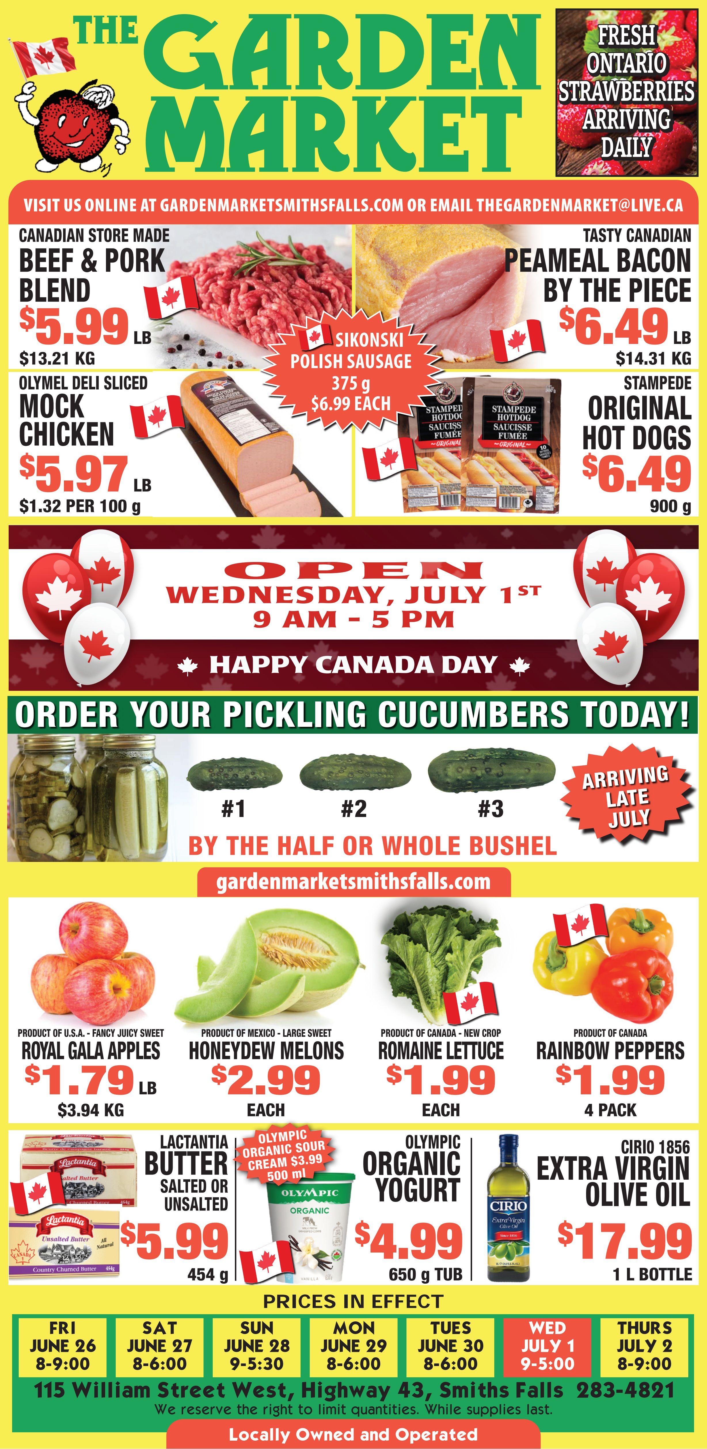 The Garden Market Flyer June 26 to July 2