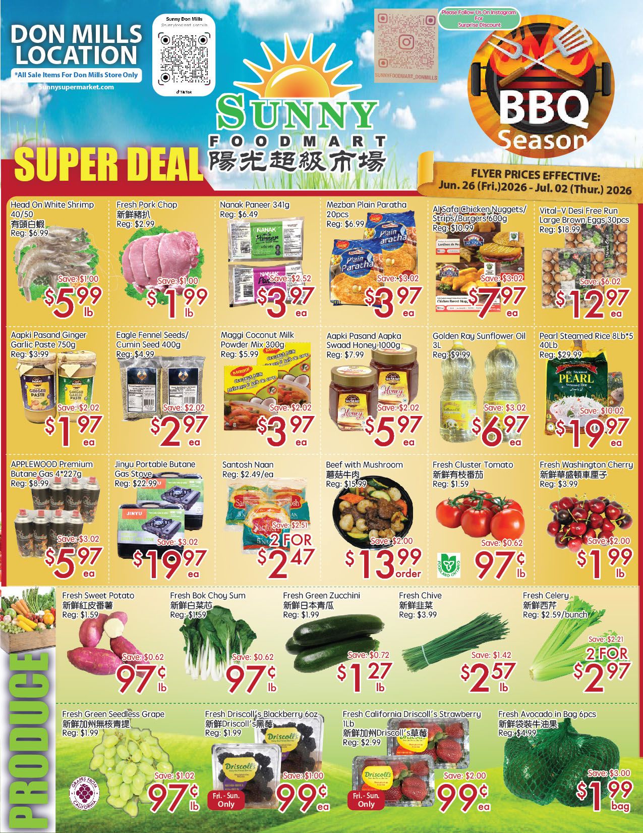 Sunny Foodmart (Don Mills) Flyer June 26 to July 2