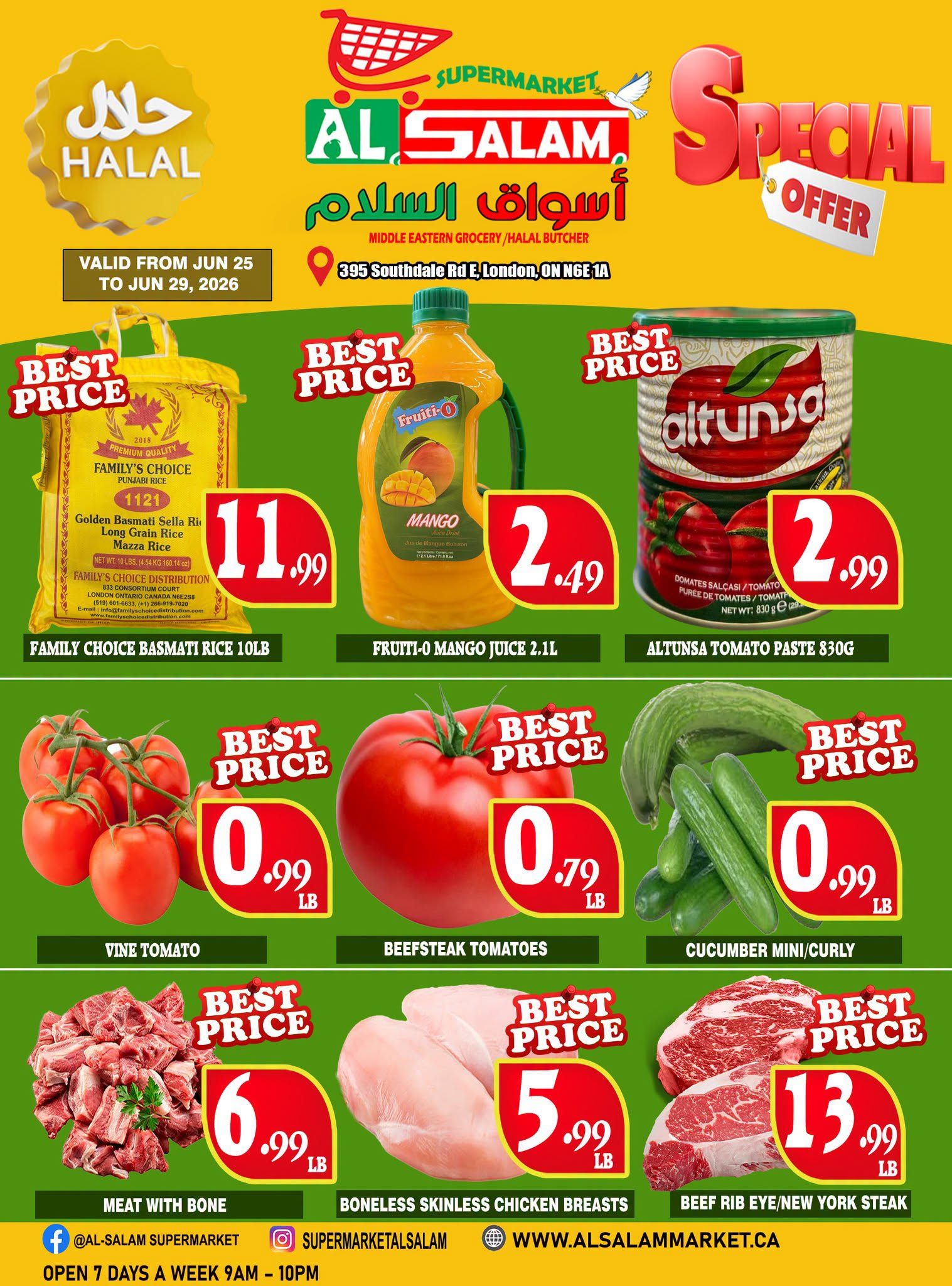 Al-Salam Supermarket Flyer June 25 to 29