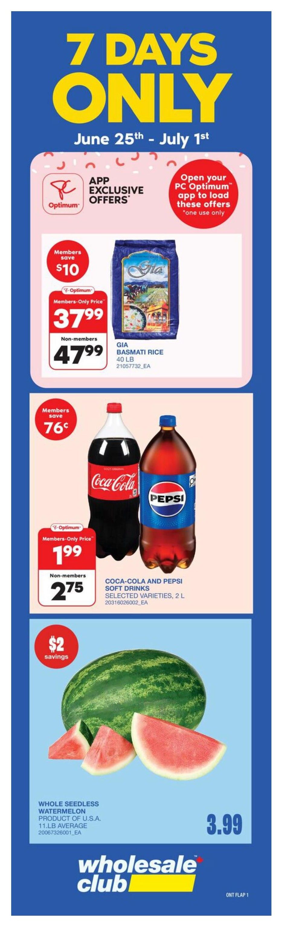 Wholesale Club (ON) Flyer June 25 to July 1
